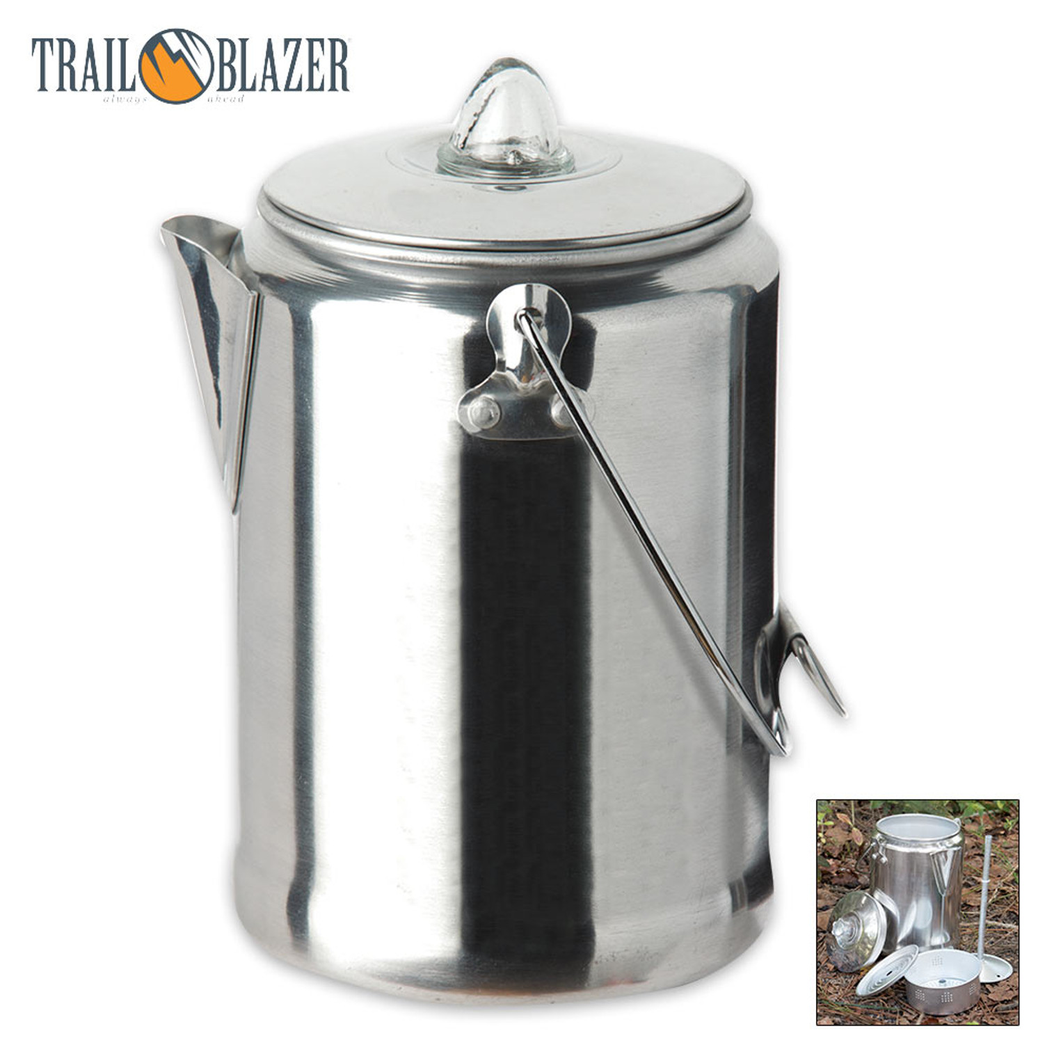 Trailblazer 9-Cup Aluminum Percolator Coffee Pot