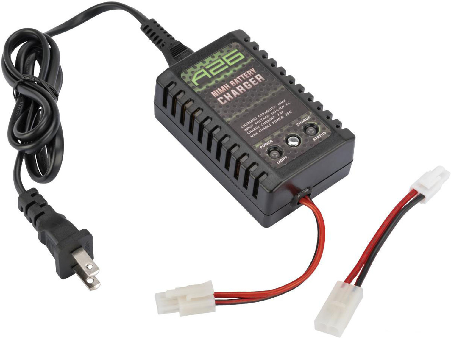 Airsoft A26 / X-7 Compact Smart Charger for NiMh NiCd AEG Batteries by SoftAir USA