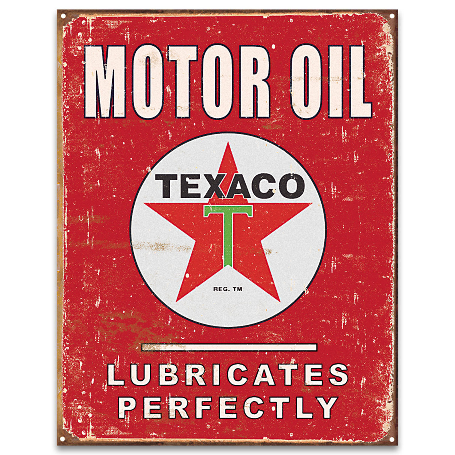 Tin Sign - Texaco Motor Oil Vintage Ad