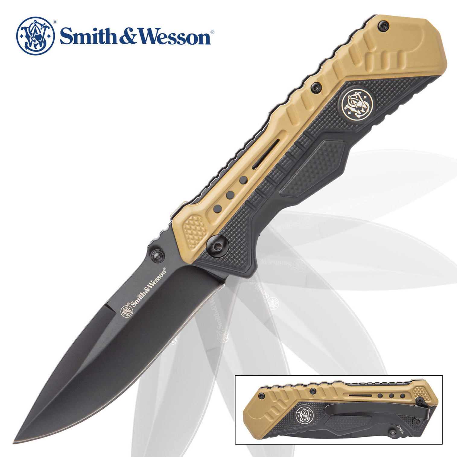 Smith & Wesson Assisted Opening Pocket Knife - Tan