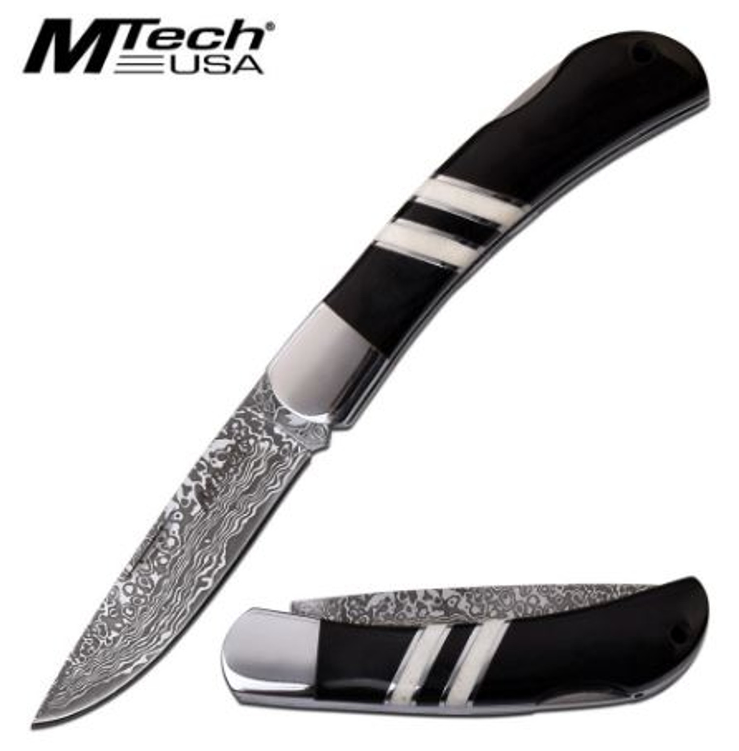 Mtech MT1004BK Folding Knife Pakkawood Handle - Black