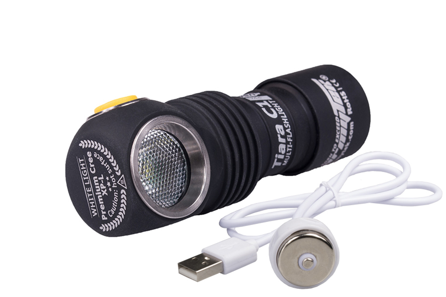 Armytek Tiara C1 Magnet USB+18350 / XP-L Warm  / 980 lm/70°:120° / 1xCR123A