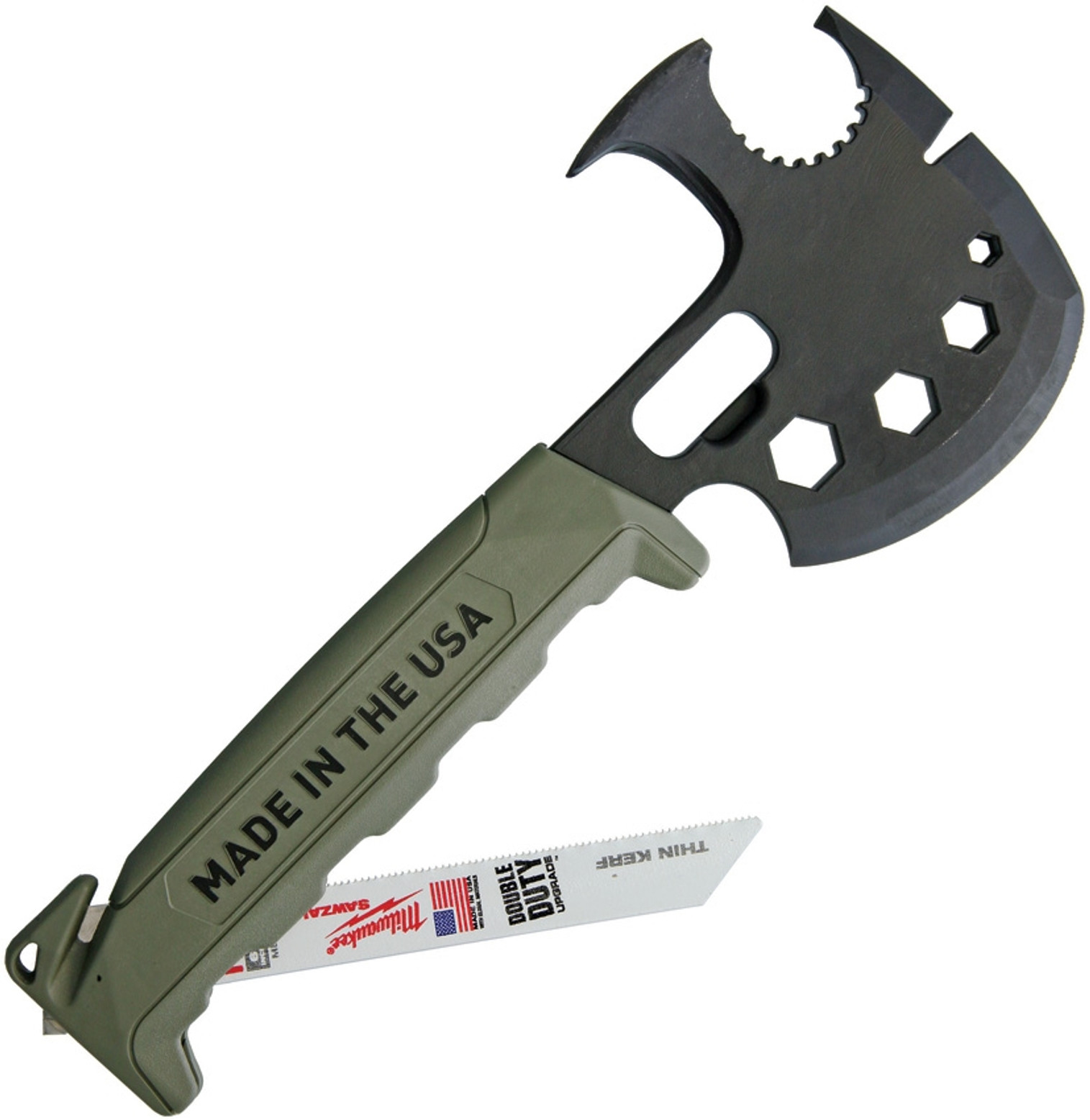 Off Grid Survival Axe Green