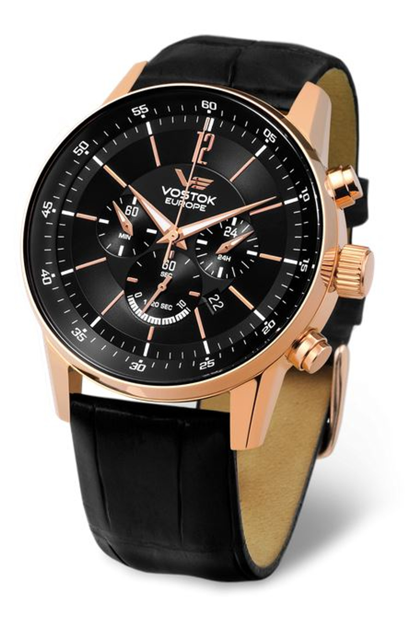 Vostok Europe Gaz Limo Chronograph - Black/Gold