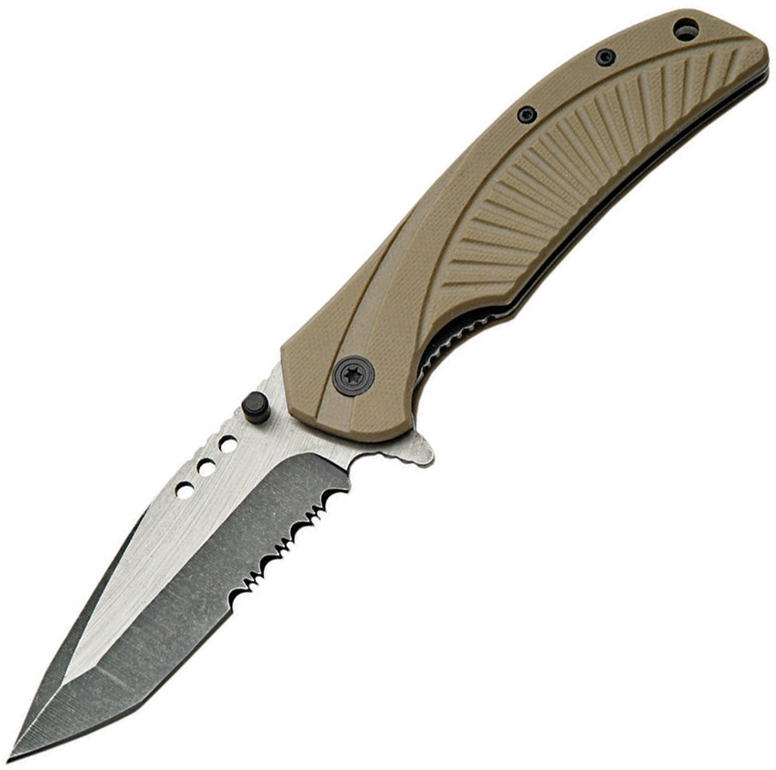 Linerlock Desert Tan G10 A/O