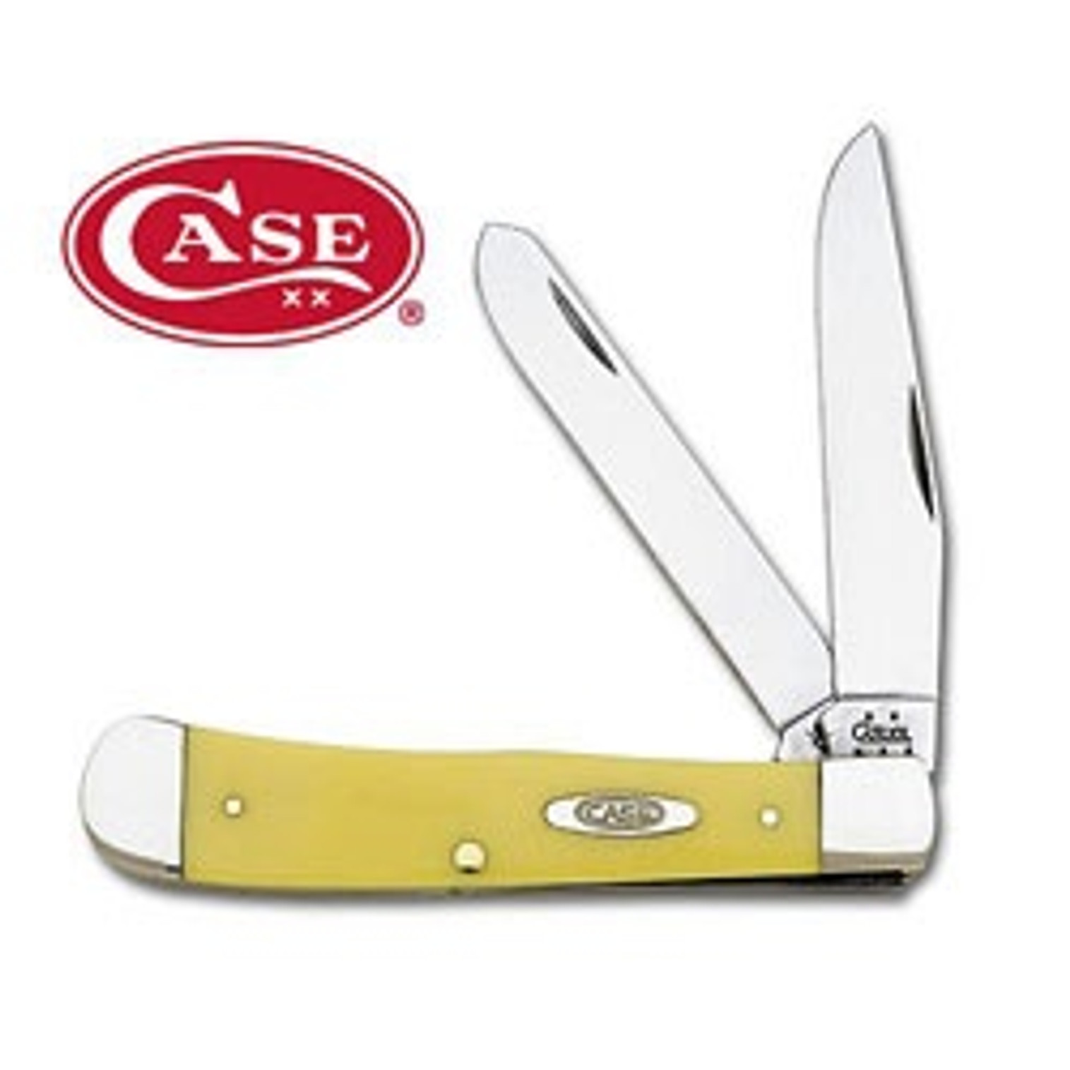 Case Trapper Folding Knife - Yellow