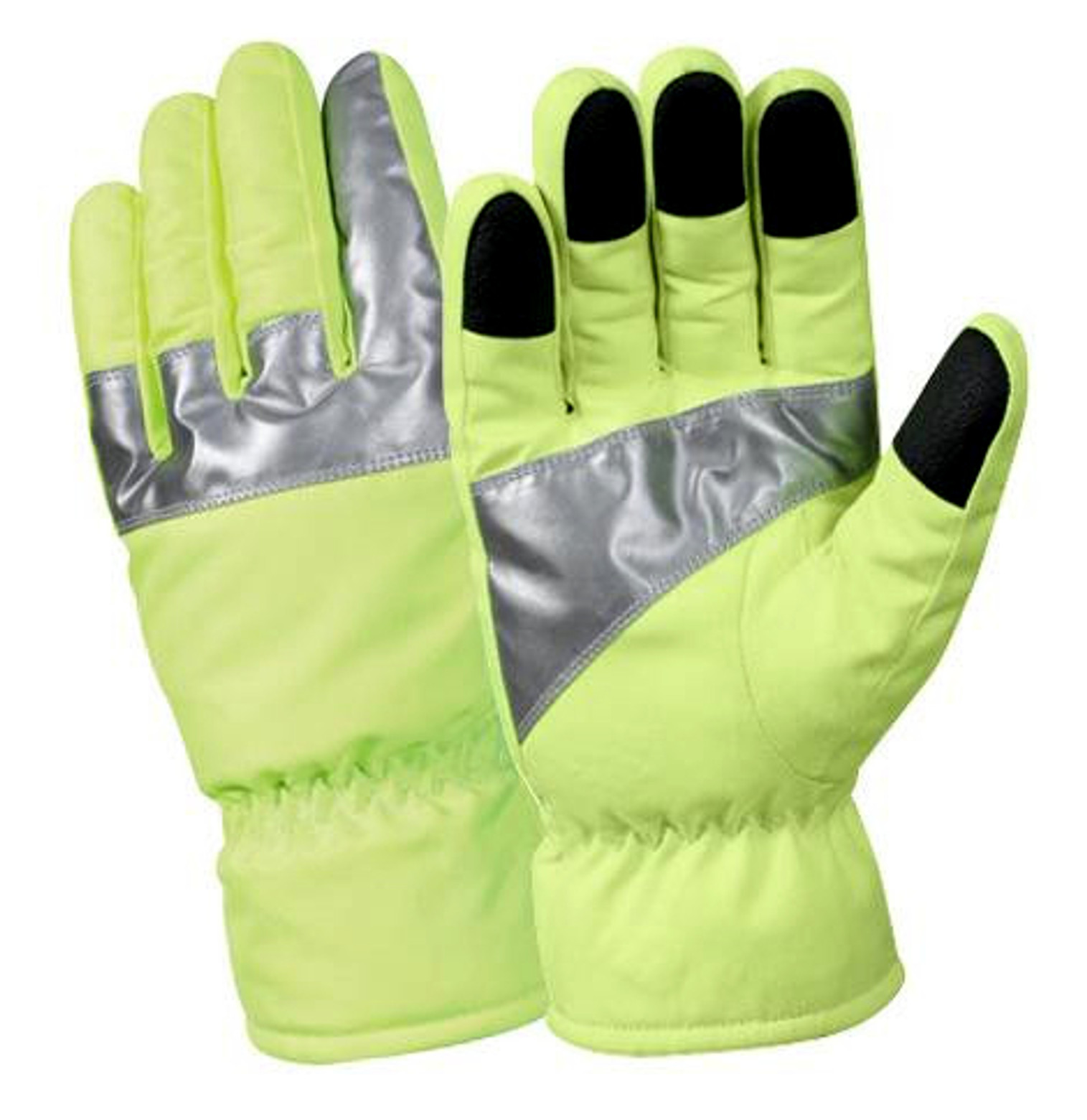 Rothco Safety Green Gloves With Reflective Tape