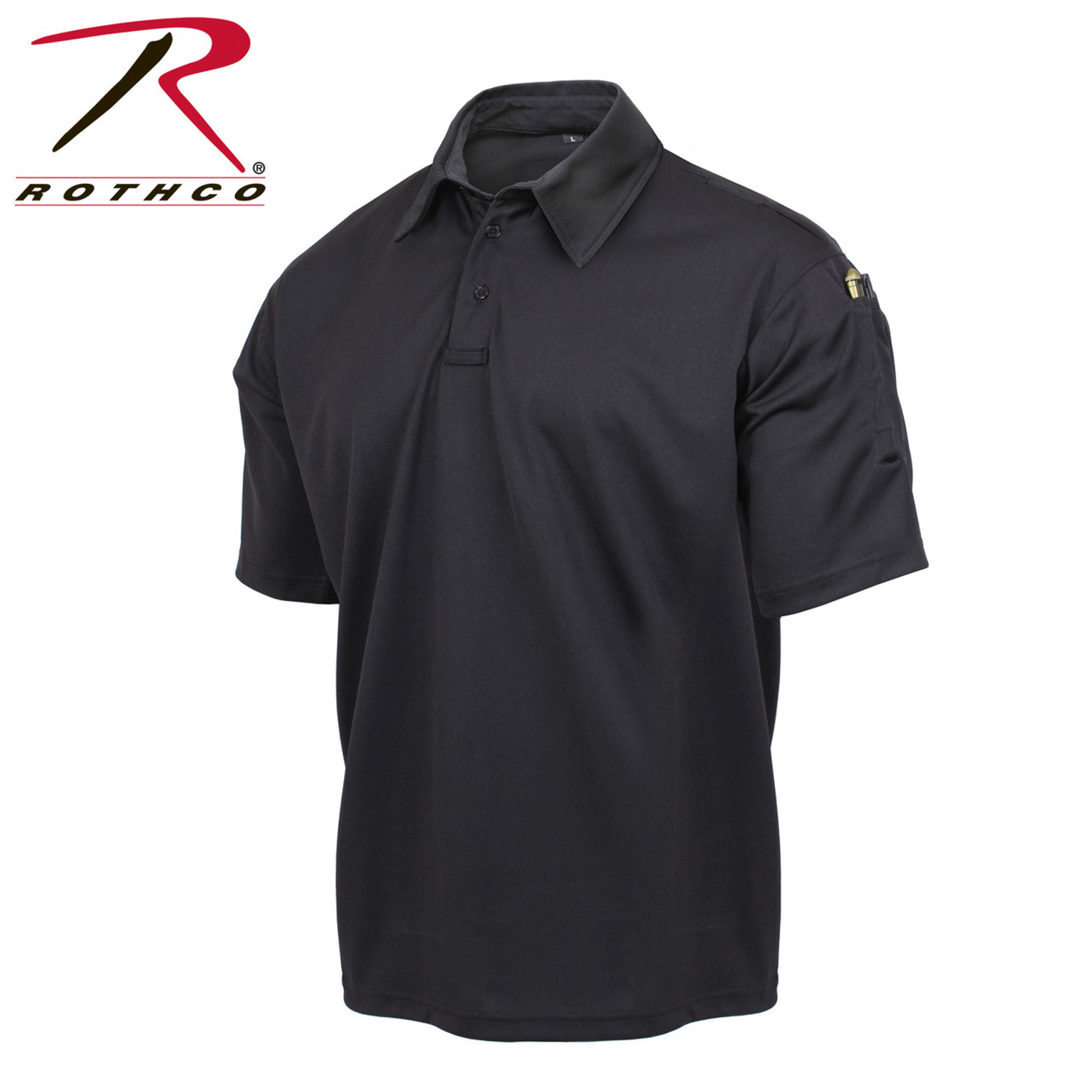 Rothco Tactical Performance Polo Shirt - Black