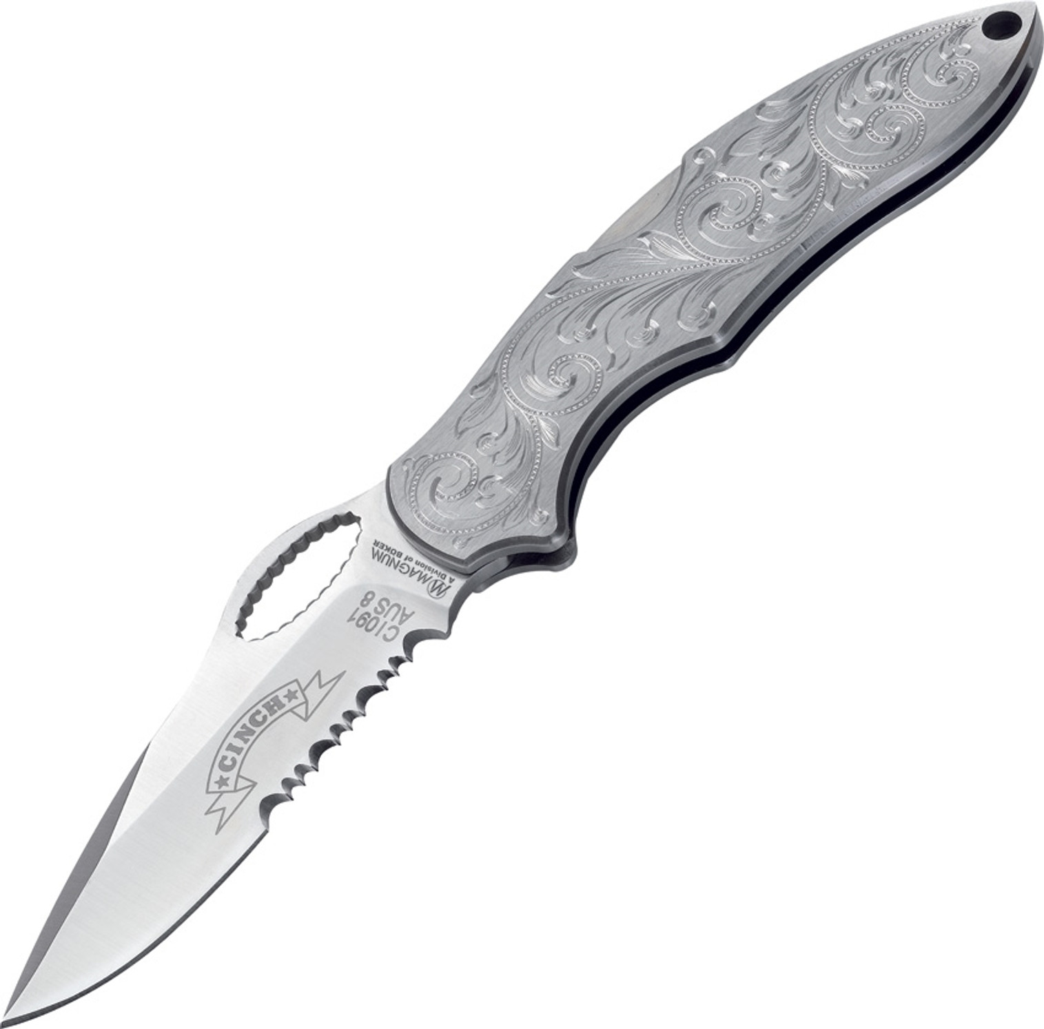 Cinch Fastback Roper Engraved