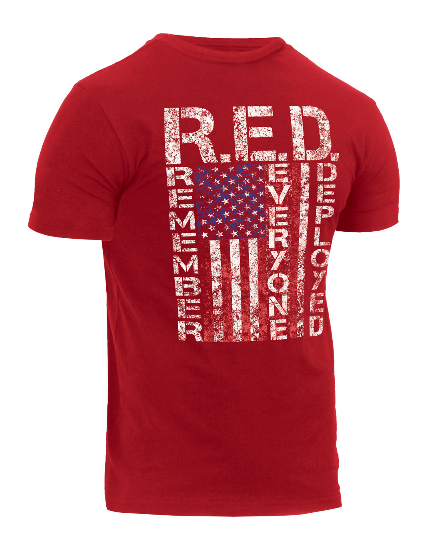 Rothco Athletic Fit R.E.D. (Remember Everyone Deployed) T-Shirt - Red