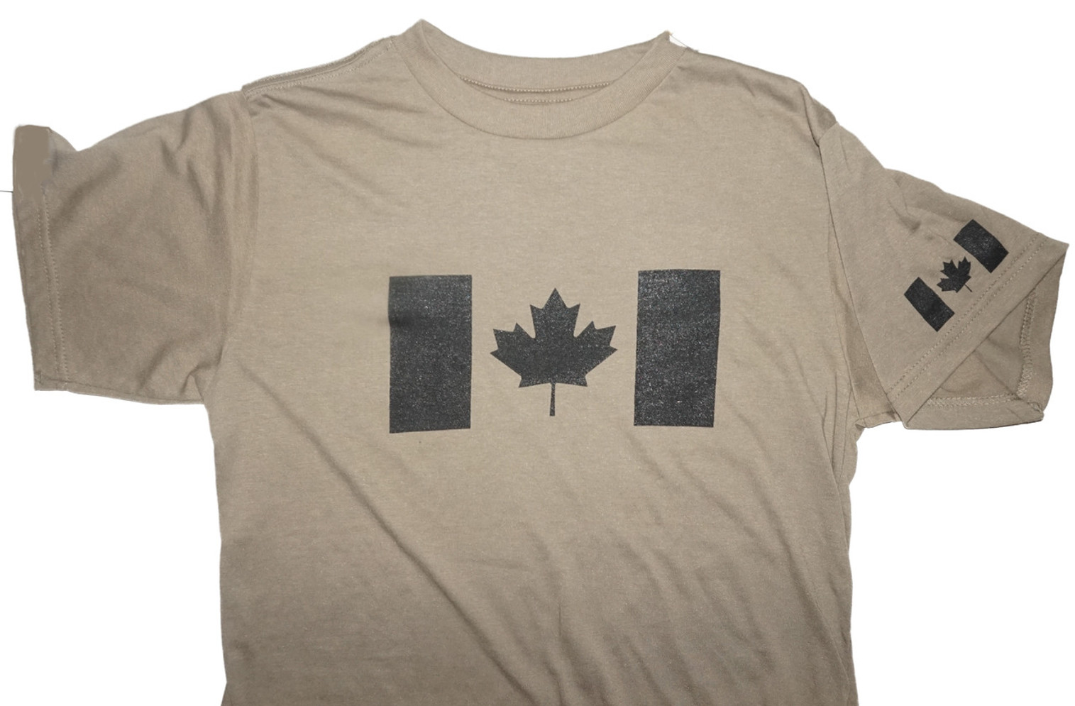 T-Shirt Canadian Flag - Tan