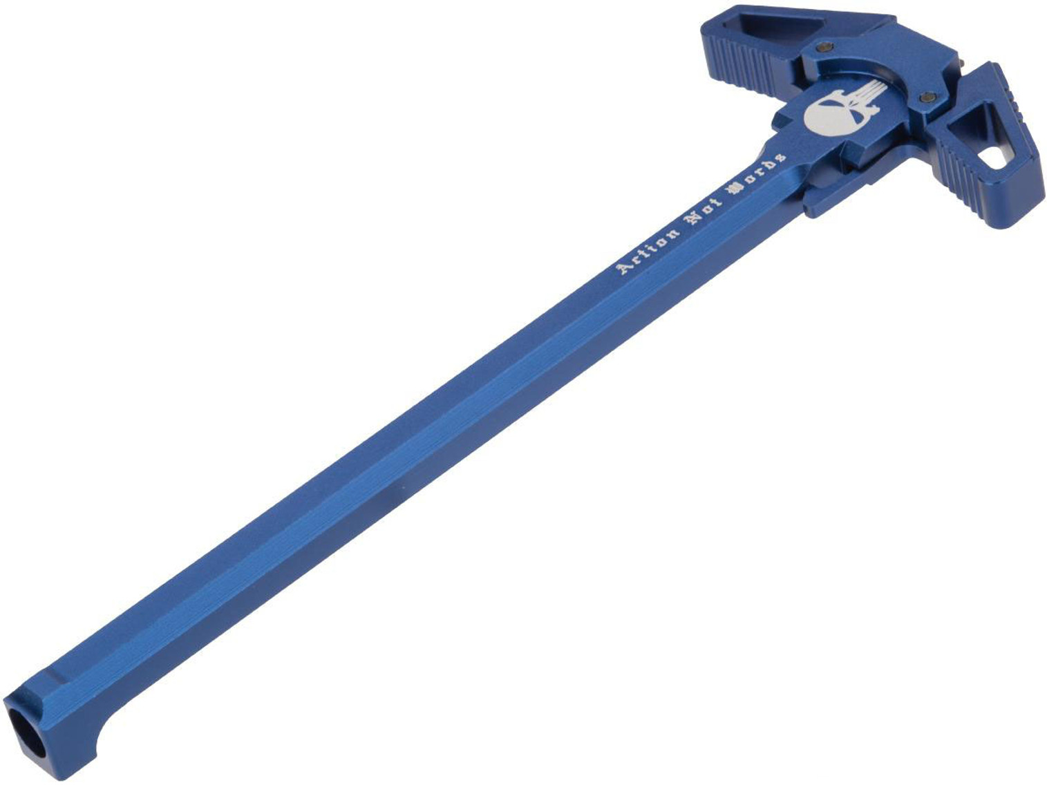 Angel Custom "Swift" Charging Handle for AR-15 M4 M16 Airsoft Gas Blowback Rifles (Logo: Blue / Actions Not Words)