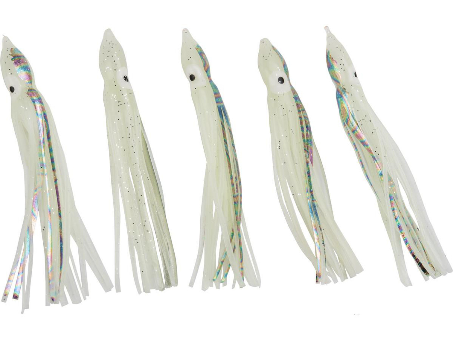 Battle Angler Phantom Skirt Squid Lure (Size: 10" / Luminous, Prismatic Stripe)