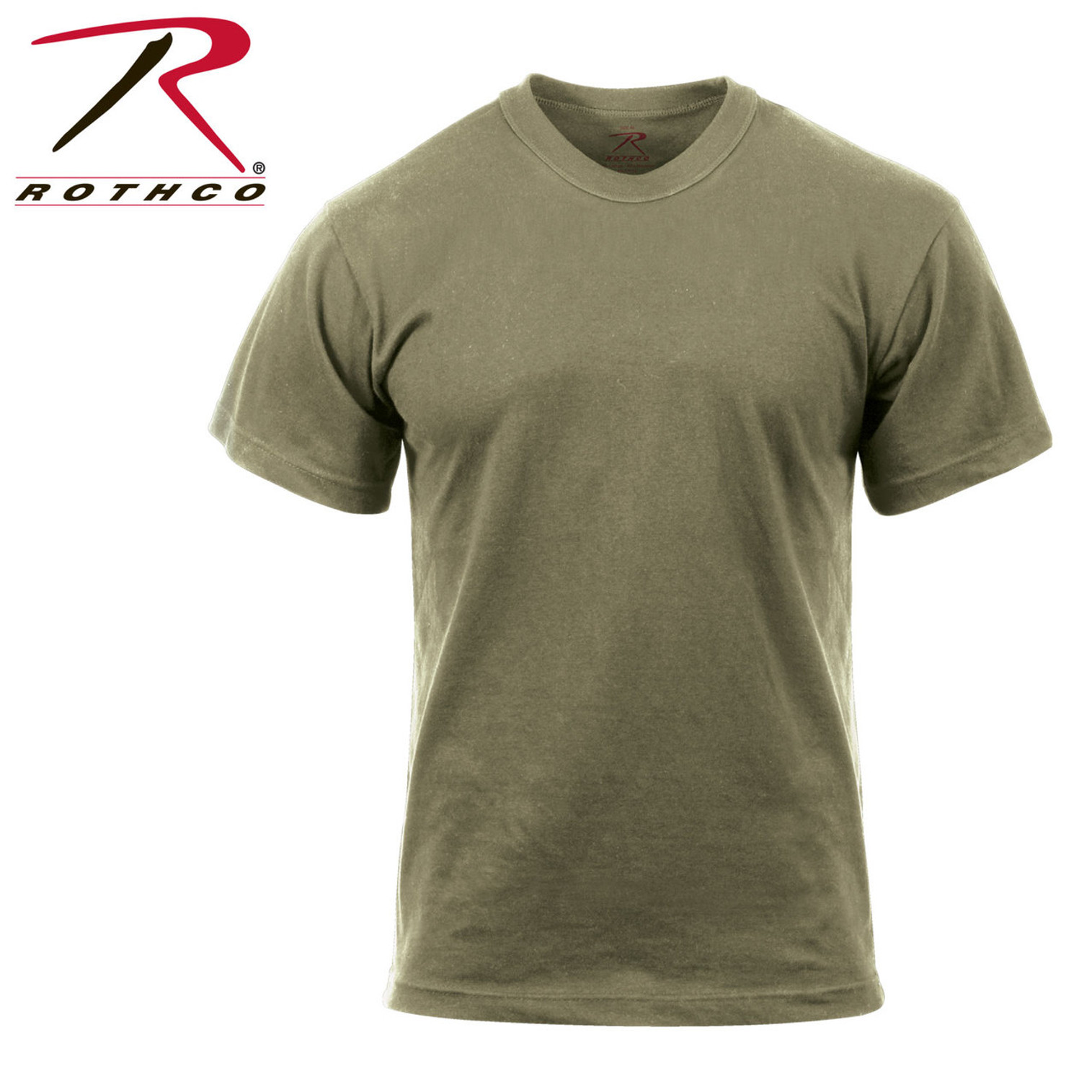 Rothco Solid Color 100% Cotton T-Shirt - AR 670-1 Coyote Brown
