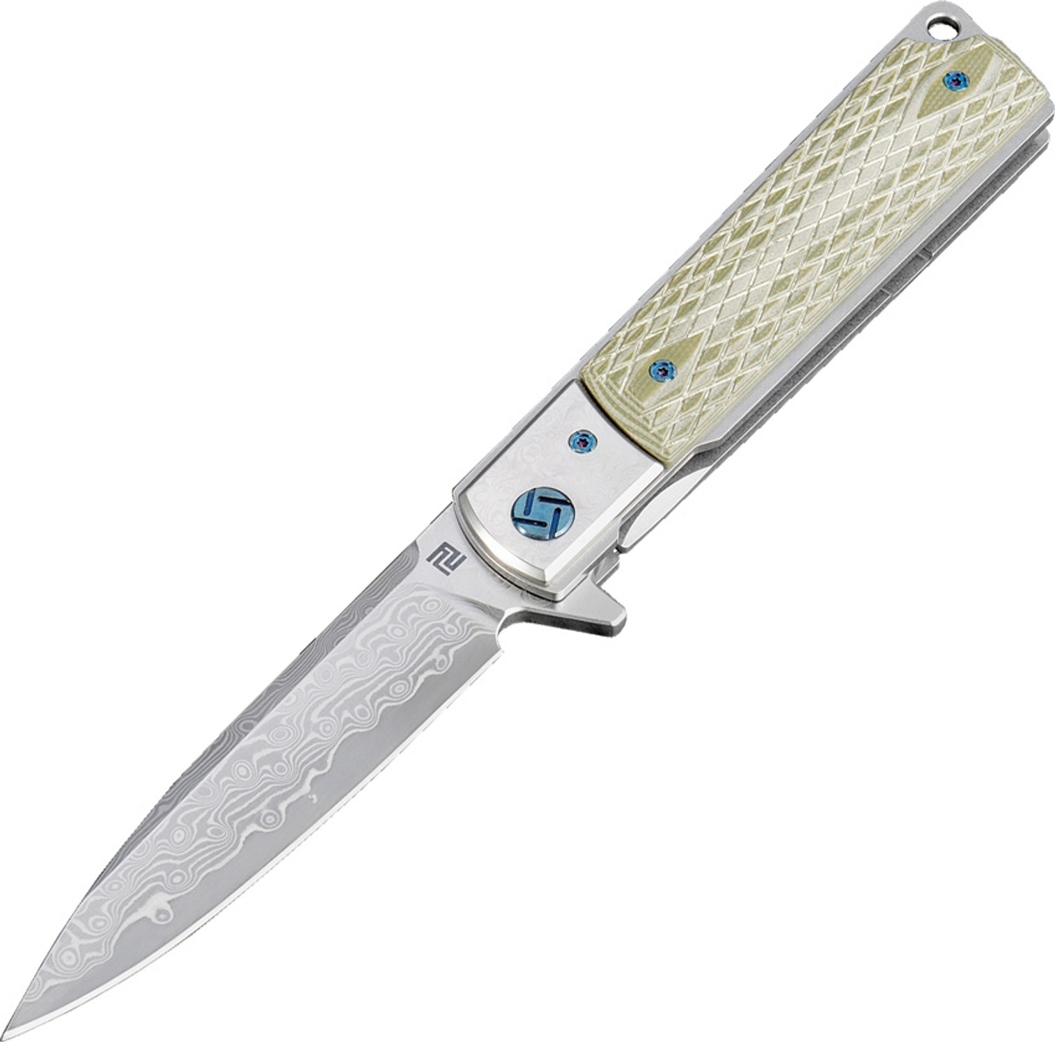 Classic Linerlock Damascus ATZ1802GDGN