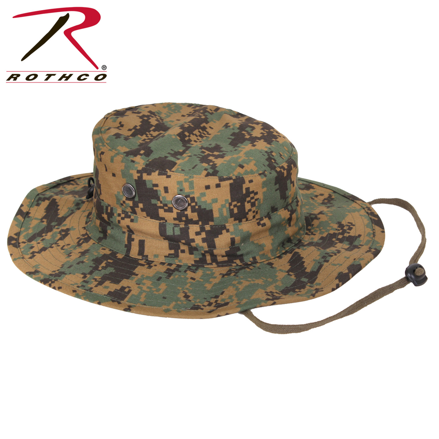 Rothco Adjustable Boonie Hat - Woodland Digital Camo