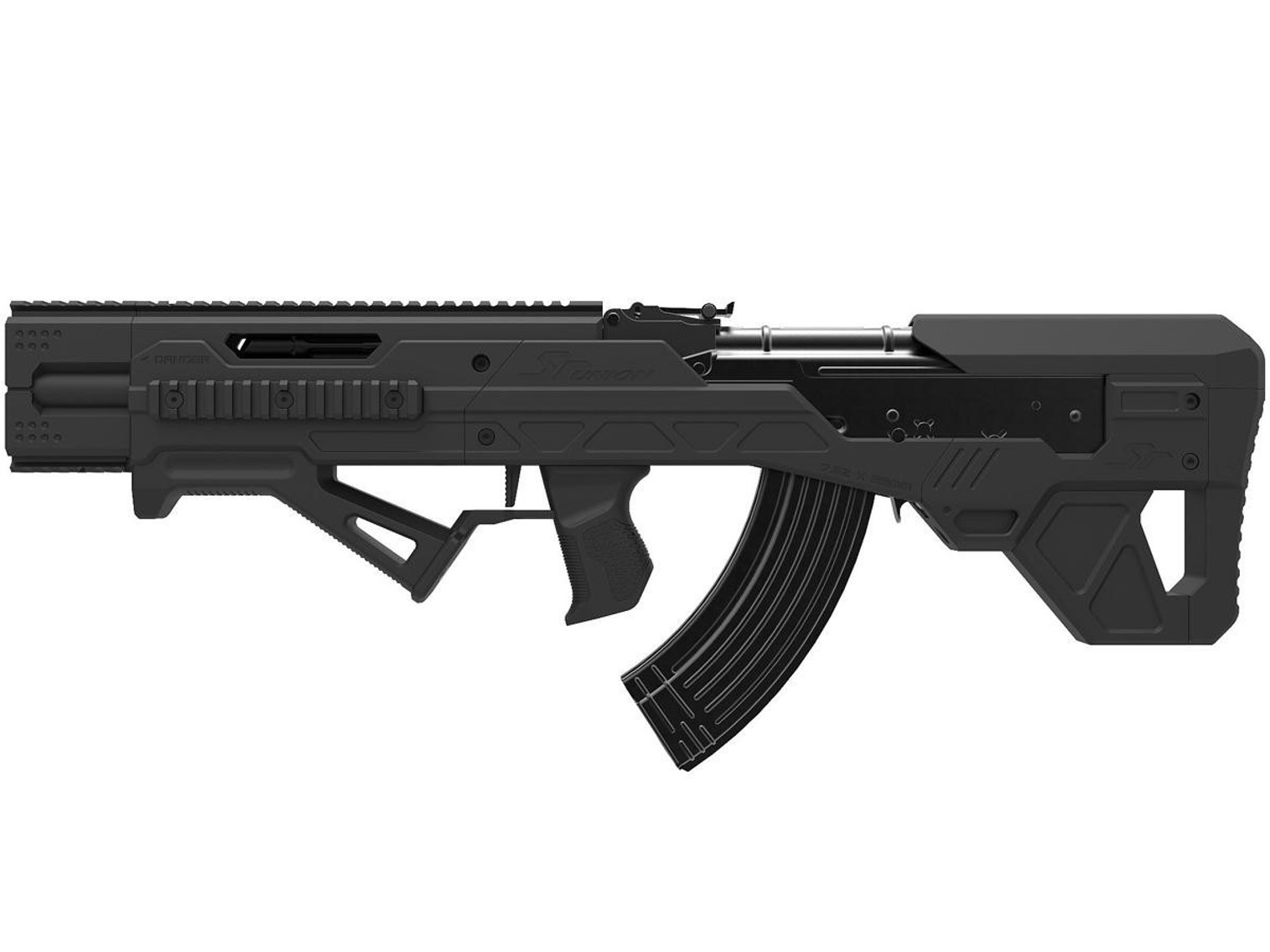 SRU 3D Printed Bullpup Conversion Kit for Tokyo Marui Style AK47 Airsoft AEG Rifle