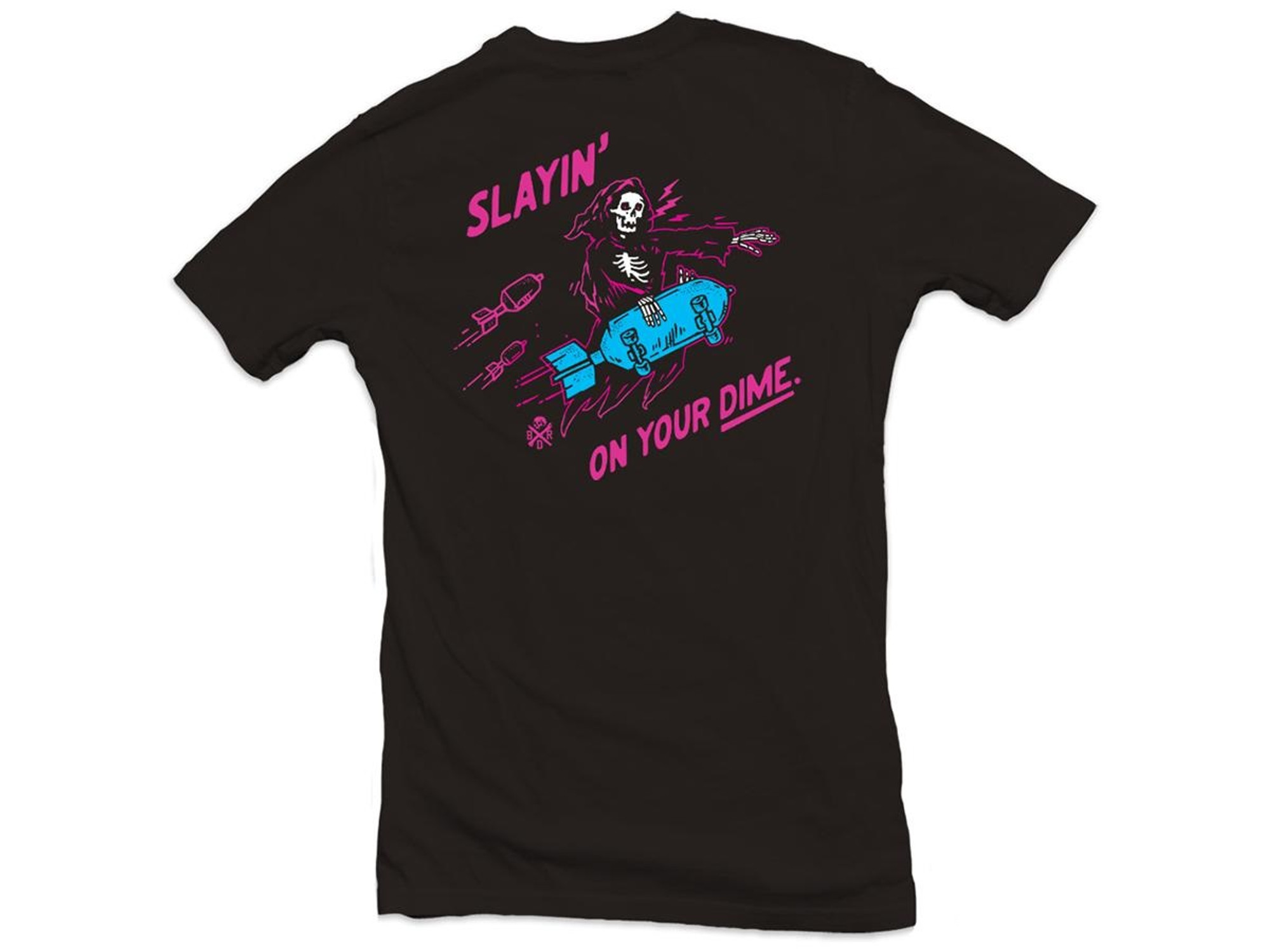 BLACK RIFLE DIVISION "Slaying" T-Shirt (Color: Black-Neon / Medium)