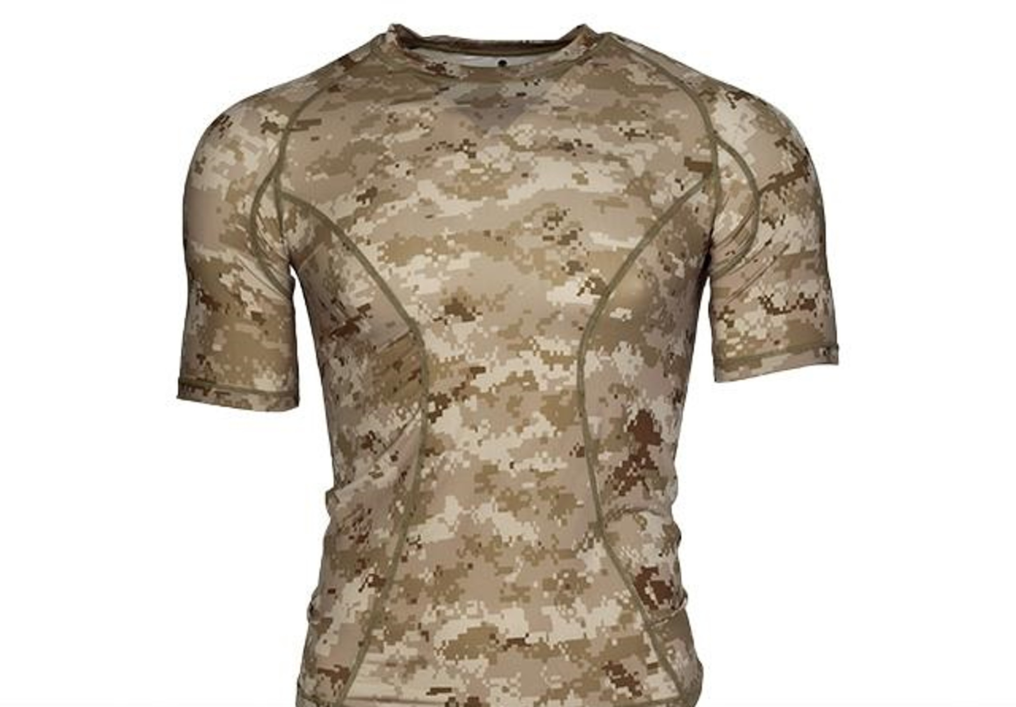 EMERSONGEAR Skin-tight Base Layer Camo Outdoor Sports Running Shirt - AOR1 (Size: Medium)