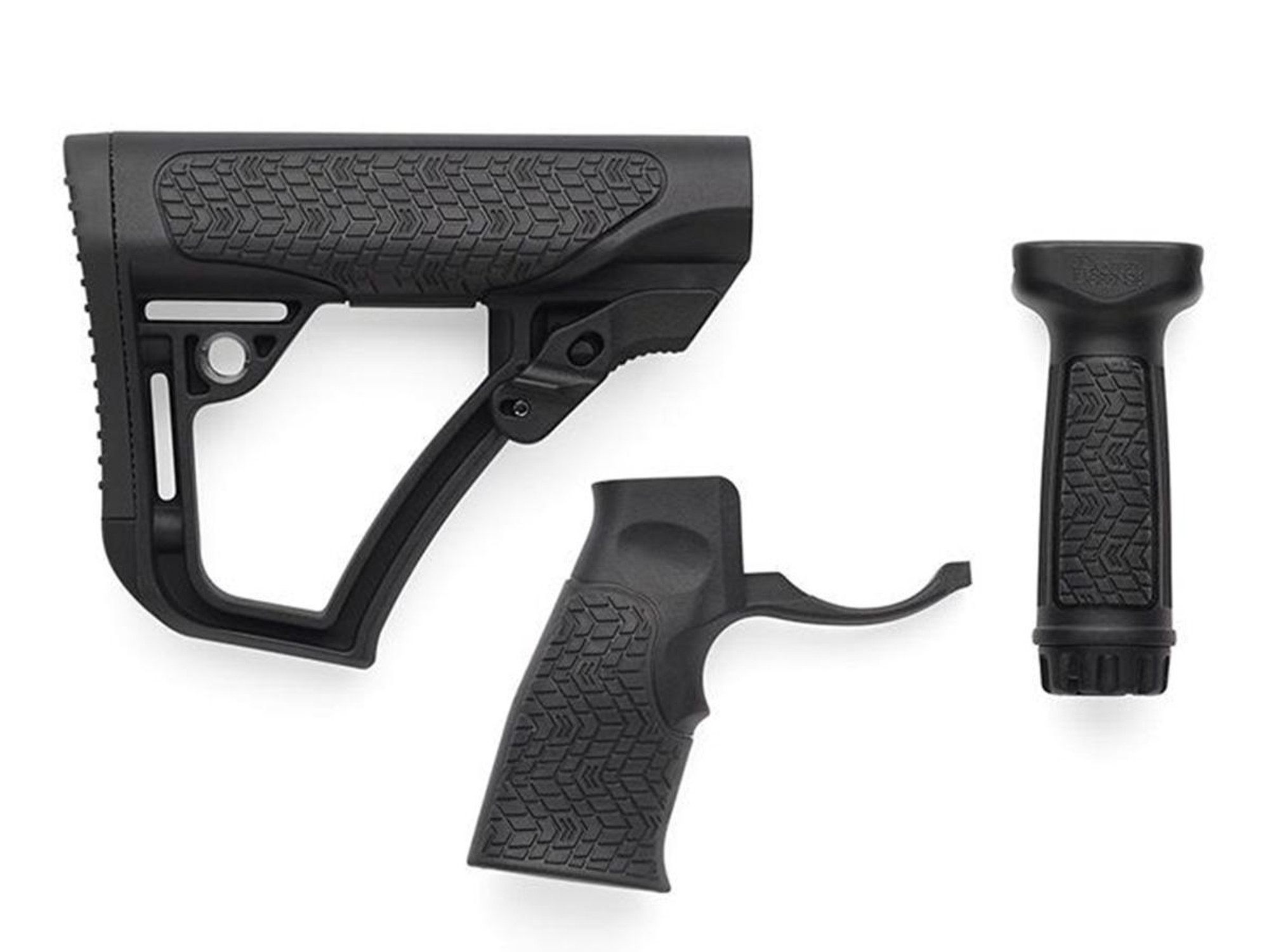 DANIEL DEFENSE Collapsible Buttstock, Pistol Grip & Vertical Foregrip Combo