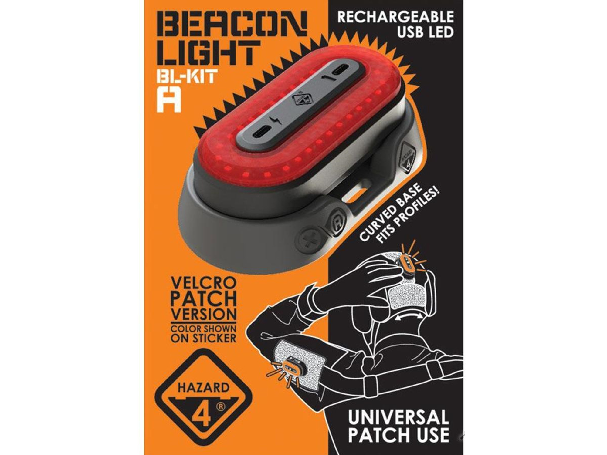 HAZARD 4 HardPoint USB Rechargeable 100 Lumen Beacon Light Kit