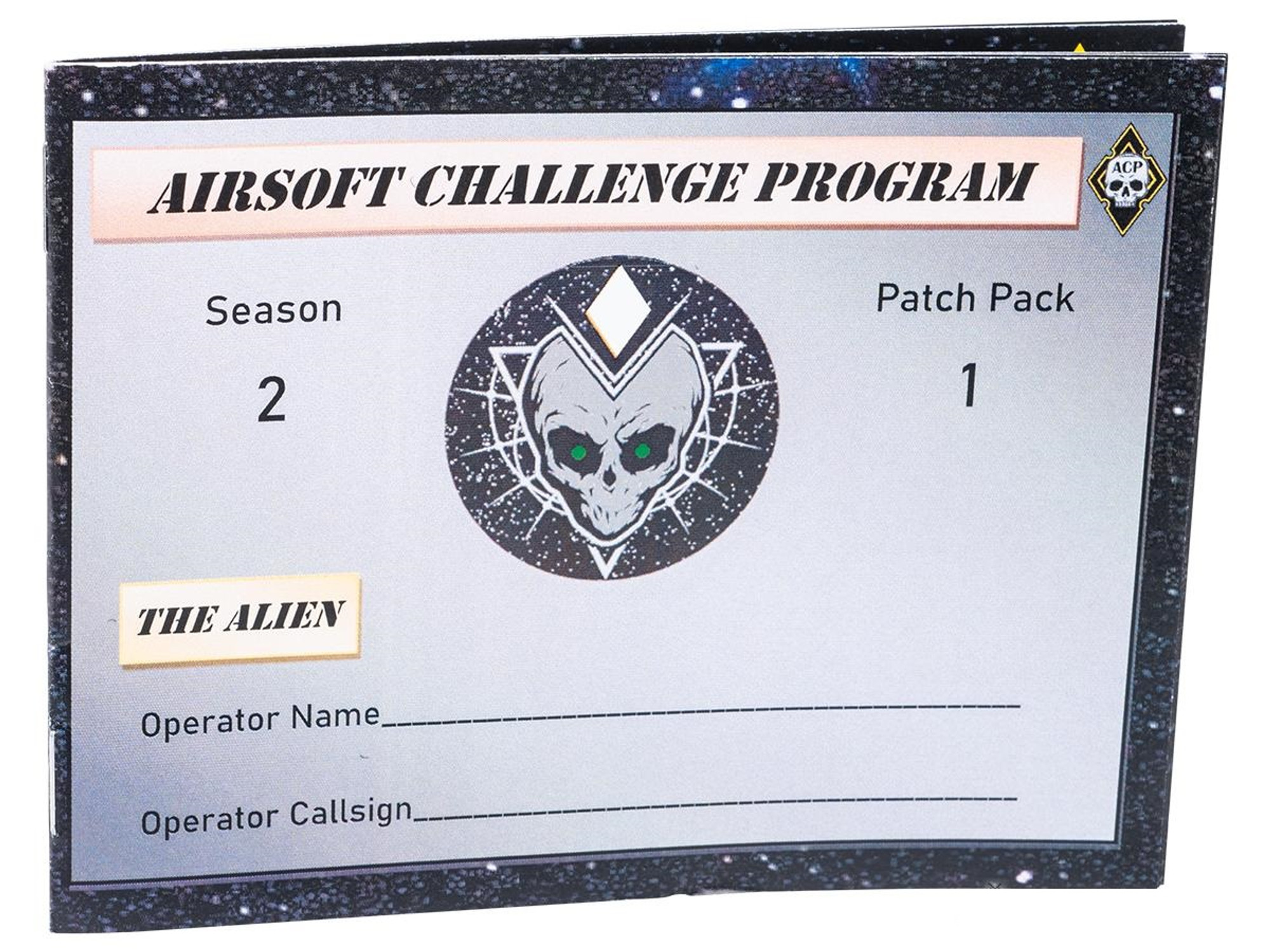 AIRSOFT CHALLENGE PROGRAM Season 2 Patch Pack (Model: "The Alien" Stealth)
