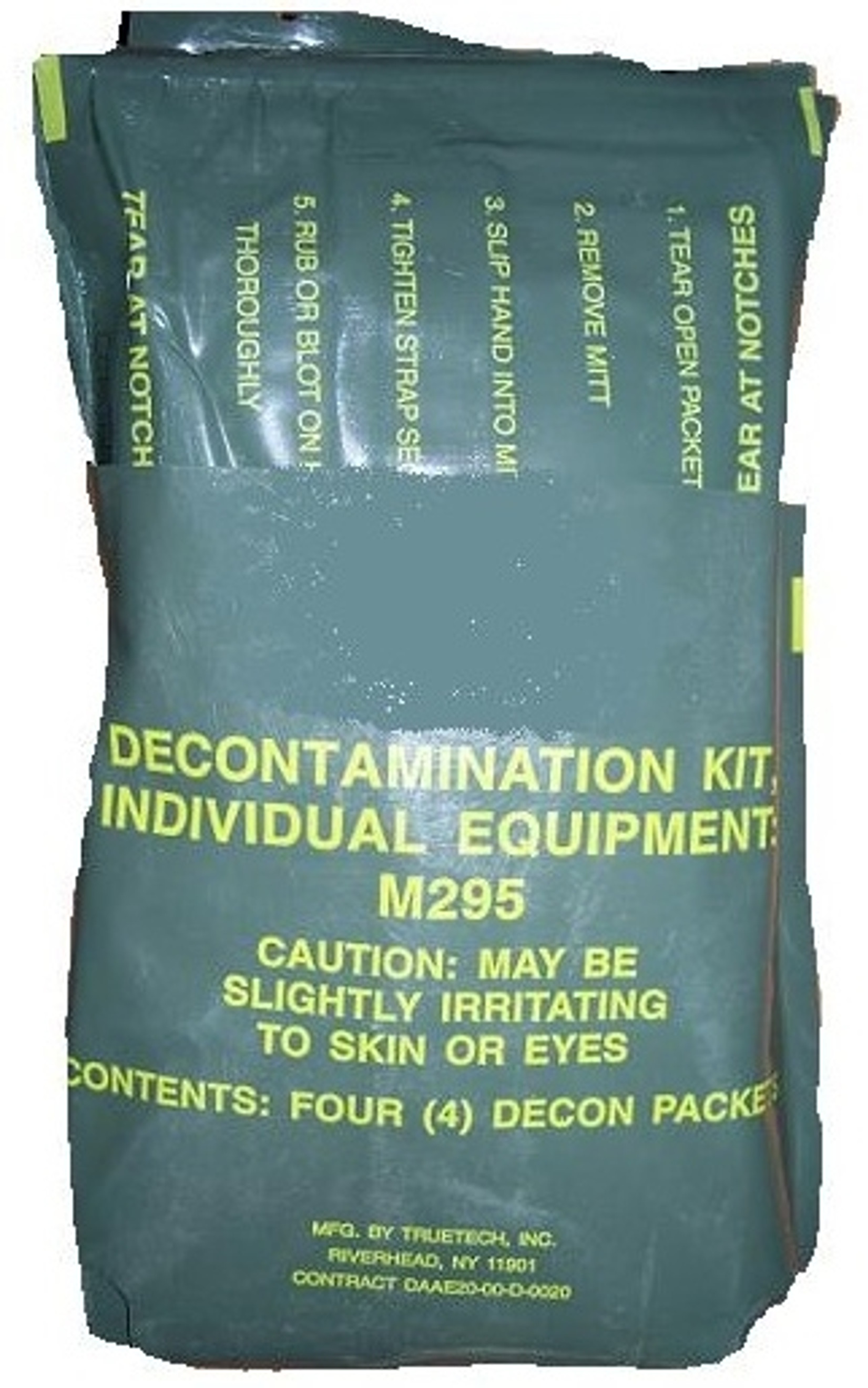 US Armed Forces Issue M295 Individual Equipment Decontamination Mits