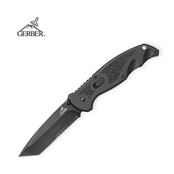 Gerber Answer Tanto Serrated Folding Knife