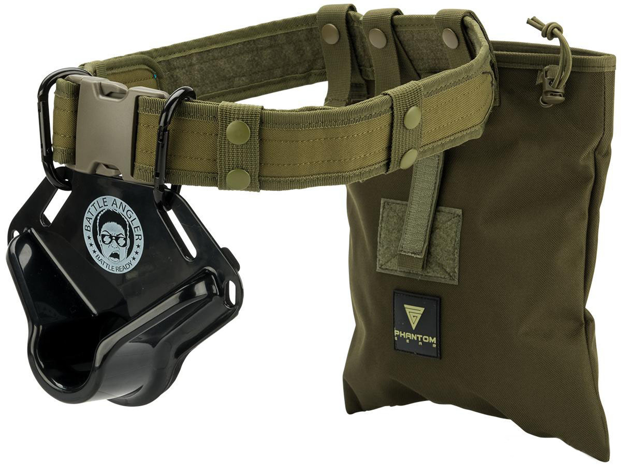 Battle Angler "High Speed Operator" Deep Sea Fighting Belt System (Model: Bravo Black Olive)