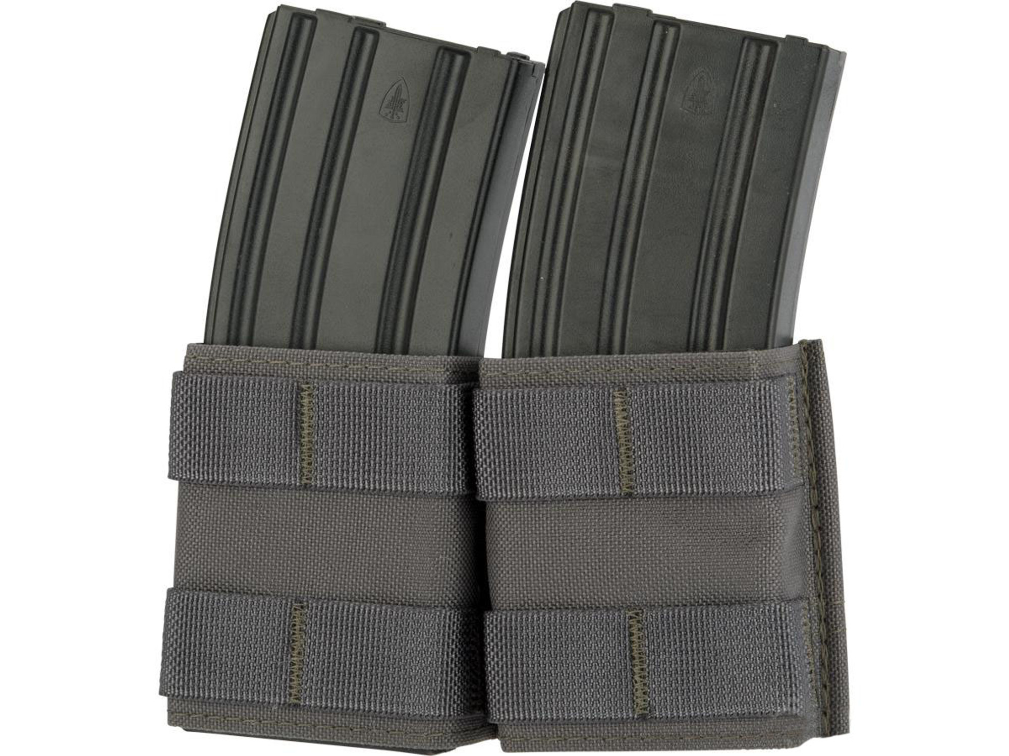Esstac Double 5.56mm "Shorty" KYWI Magazine Pouch (Color: Wolf Grey)