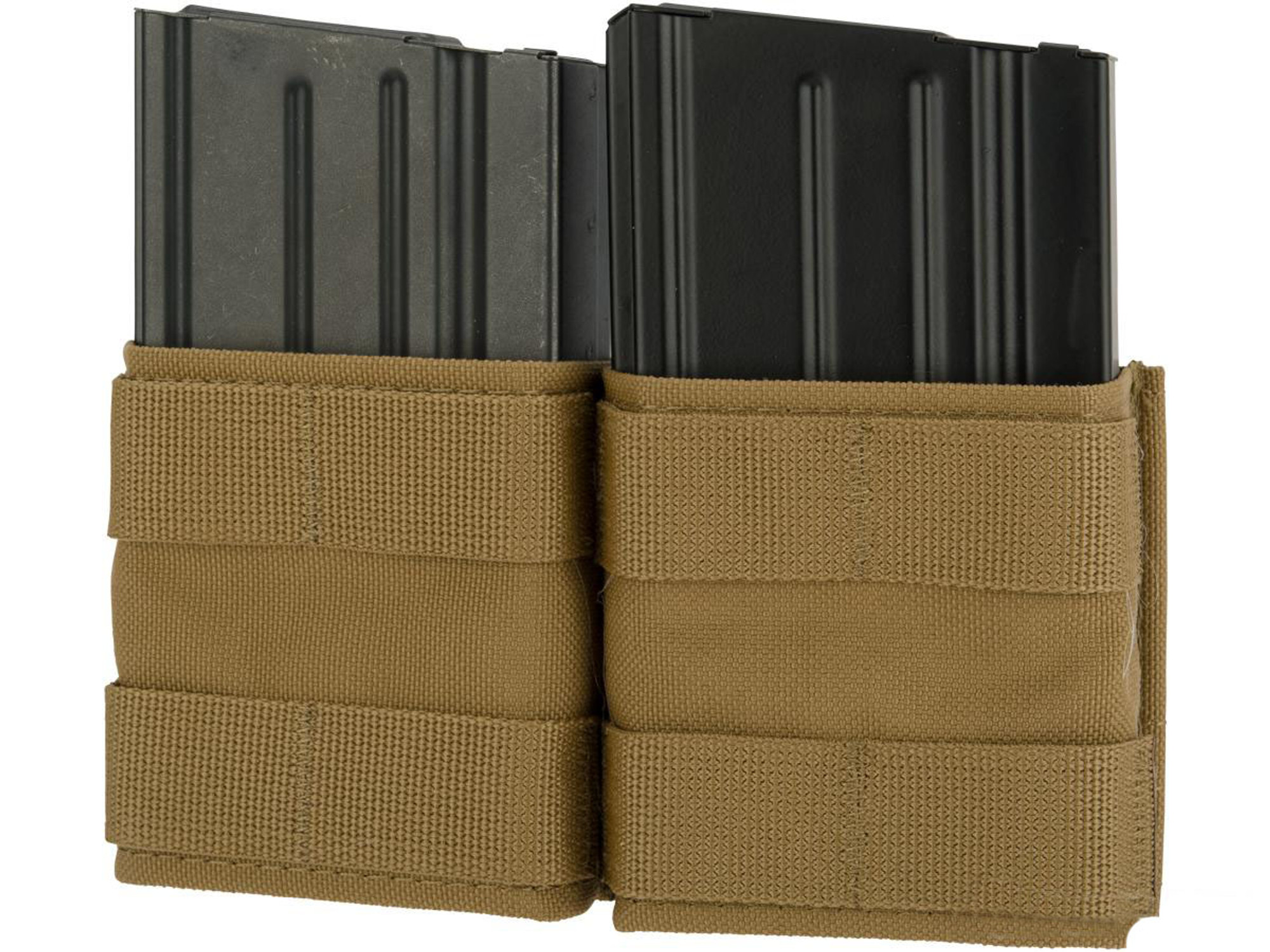 Esstac Double 7.62mm "Shorty" KYWI Magazine Pouch (Color: Coyote Brown)