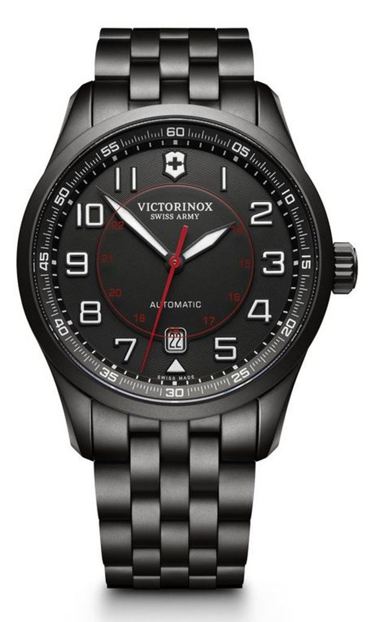 Victorinox AirBoss Mechanical SS Bracelet - Black