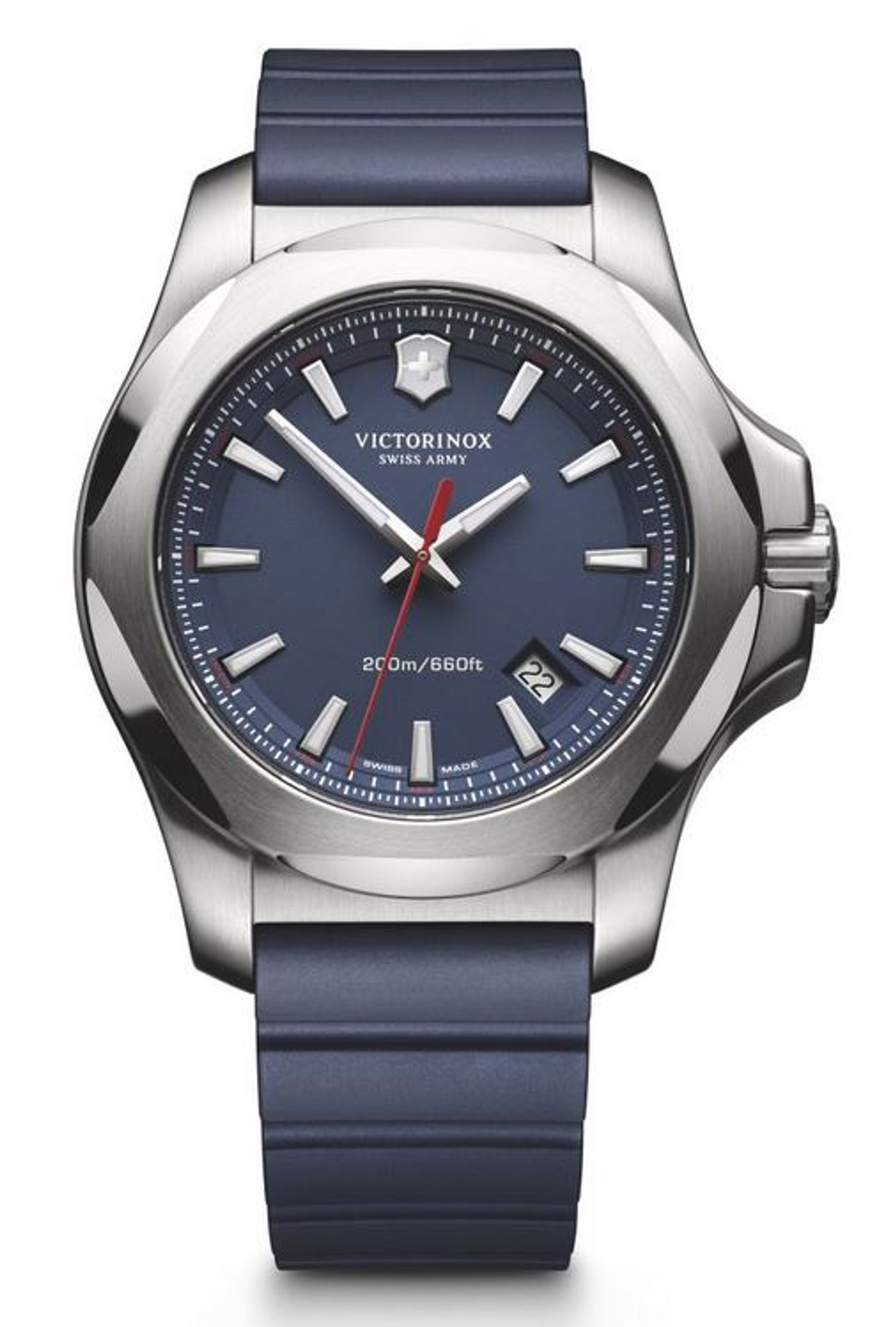 Victorinox I.N.O.X. 43mm Rubber Strap - Blue