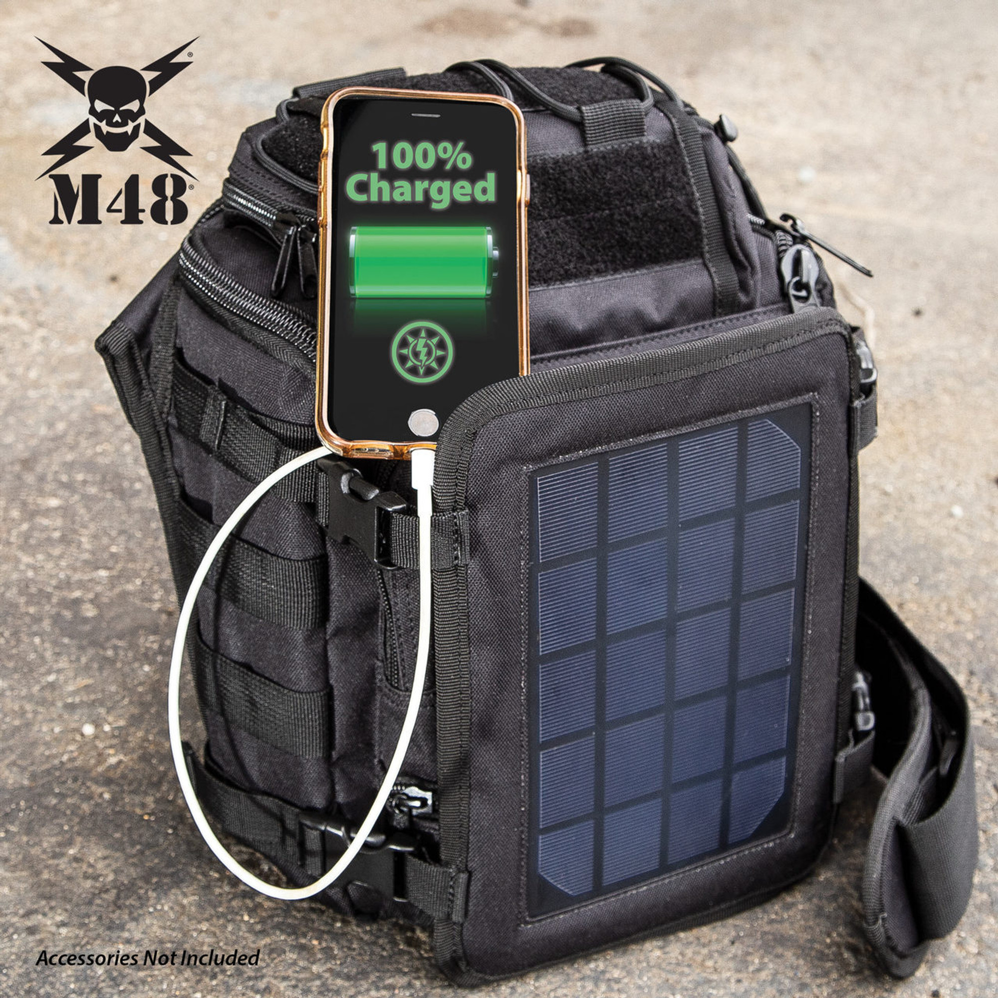 M48 OPS Tactical Solar Panel Sling Pack