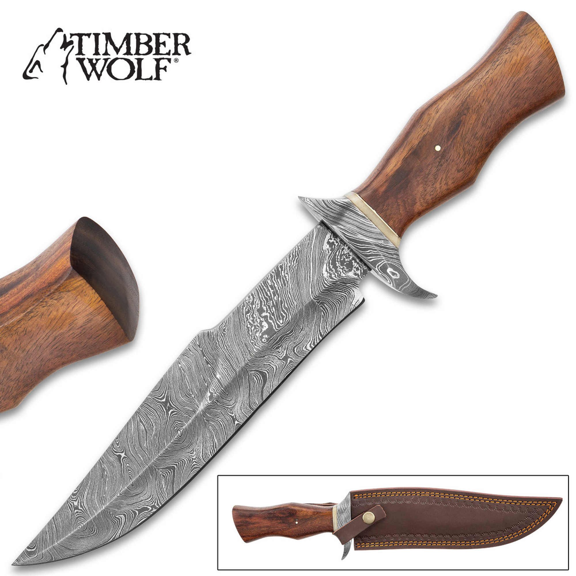 Timber Wolf Oakhurst Fixed Blade Knife w/Sheath