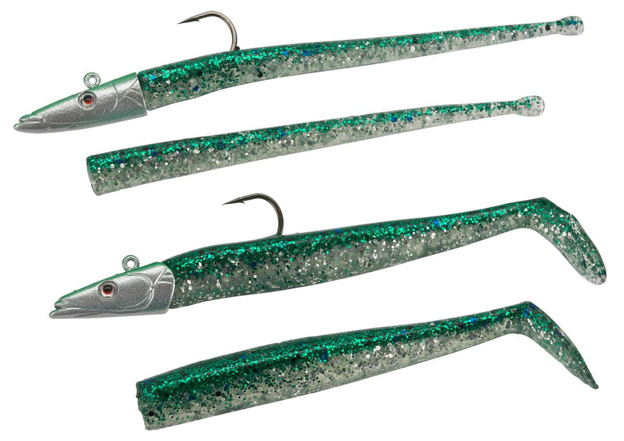 Savage Gear Micro Sand Eel and Slug Kit - Green Silver