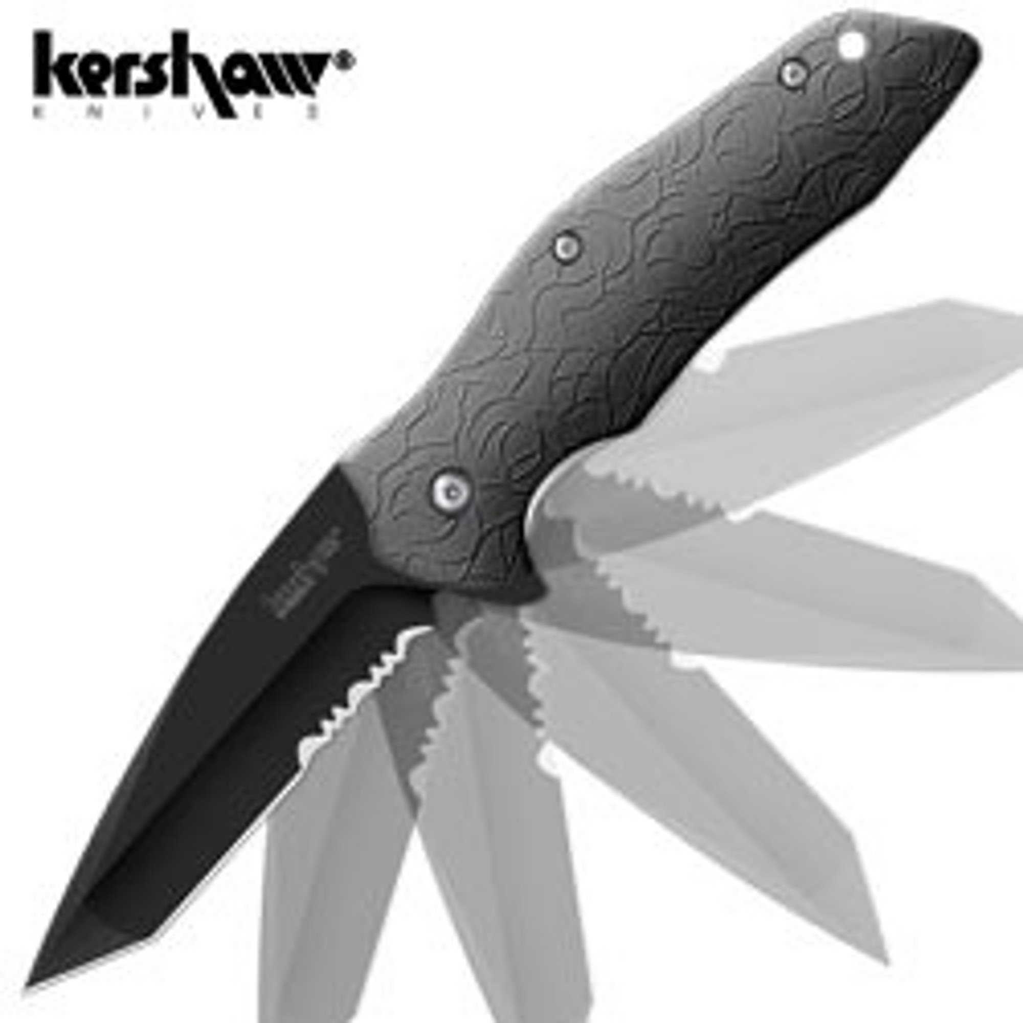 Kershaw 1835TBLKST Kuro Black Assisted Opening