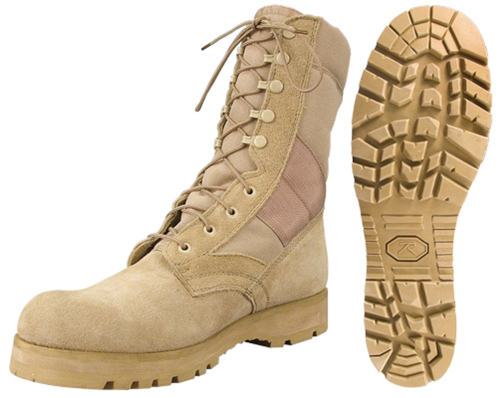 Rothco G.I. Type Sierra Sole Tactical Boots - 8 Inch - Desert Tan