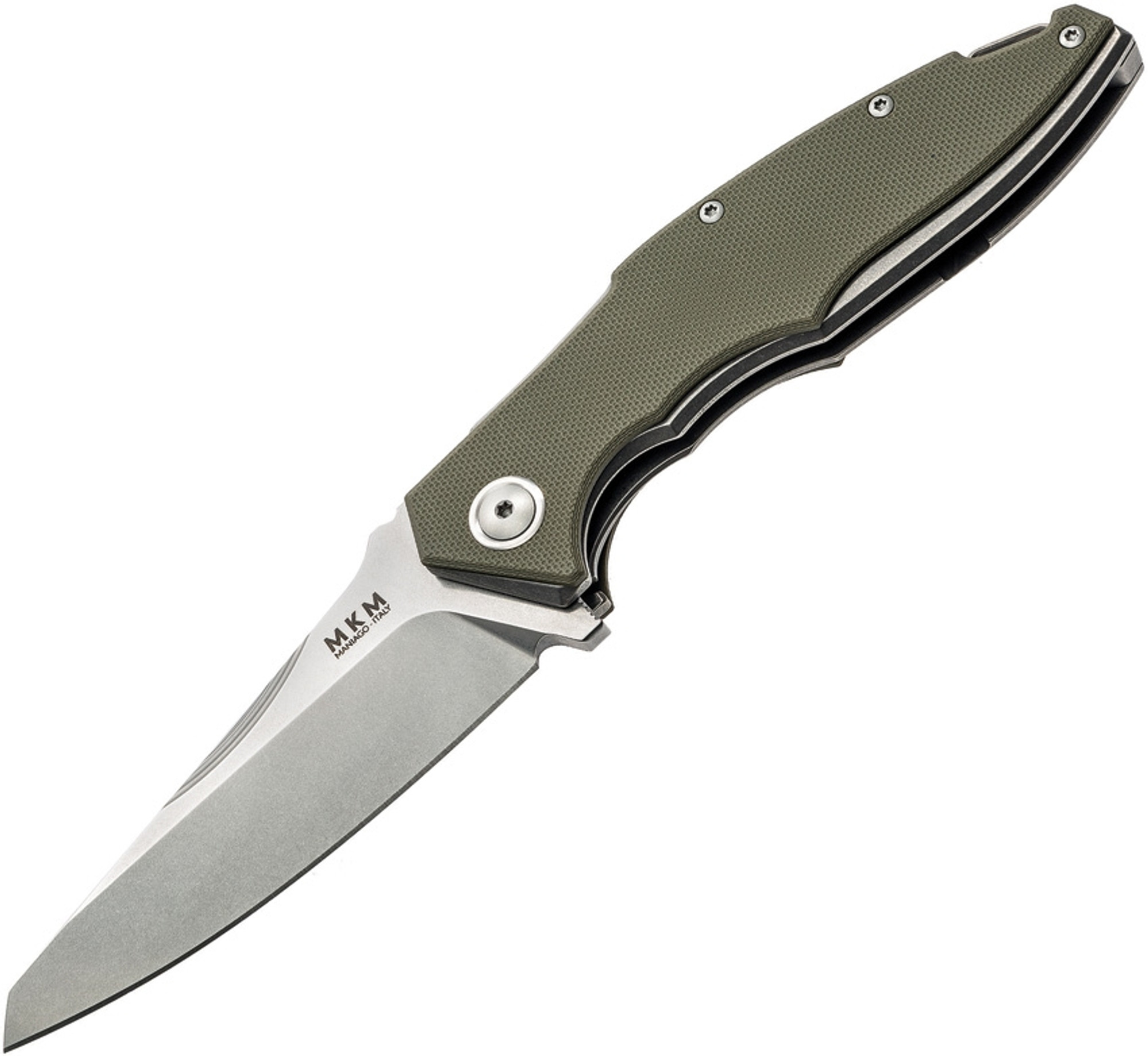 MKM Raut Folder M390 Blade G10 Scales - Grey