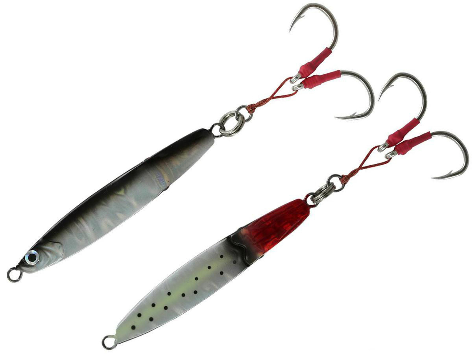 Savage Gear Deep Drop Slim Body Erratic Squish Jig - Dirty Silver/Lumo / 6/0 hooks 100g