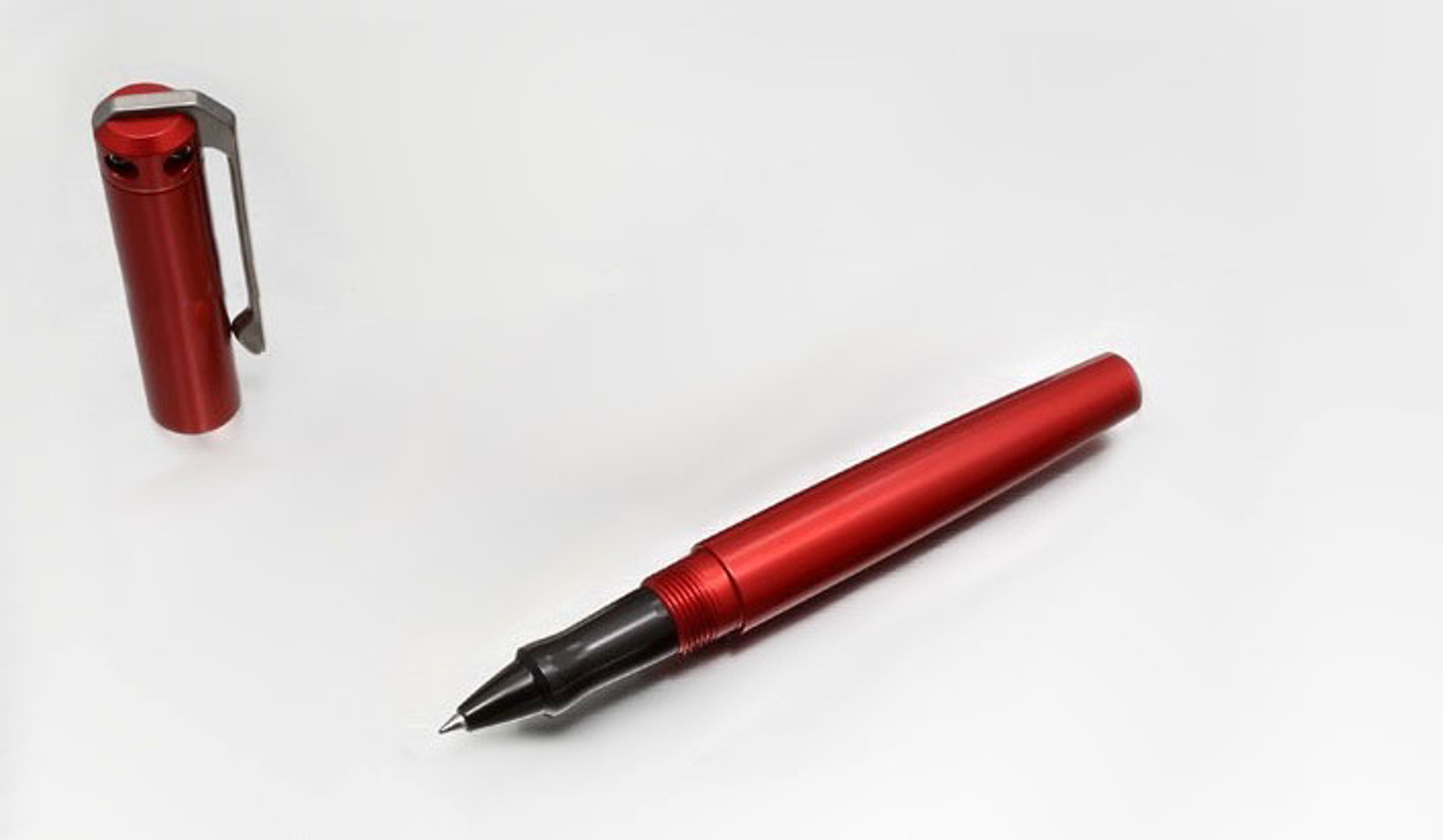 Karas Kustoms Ink Rollerball Aluminum - Red Body/Black Grip