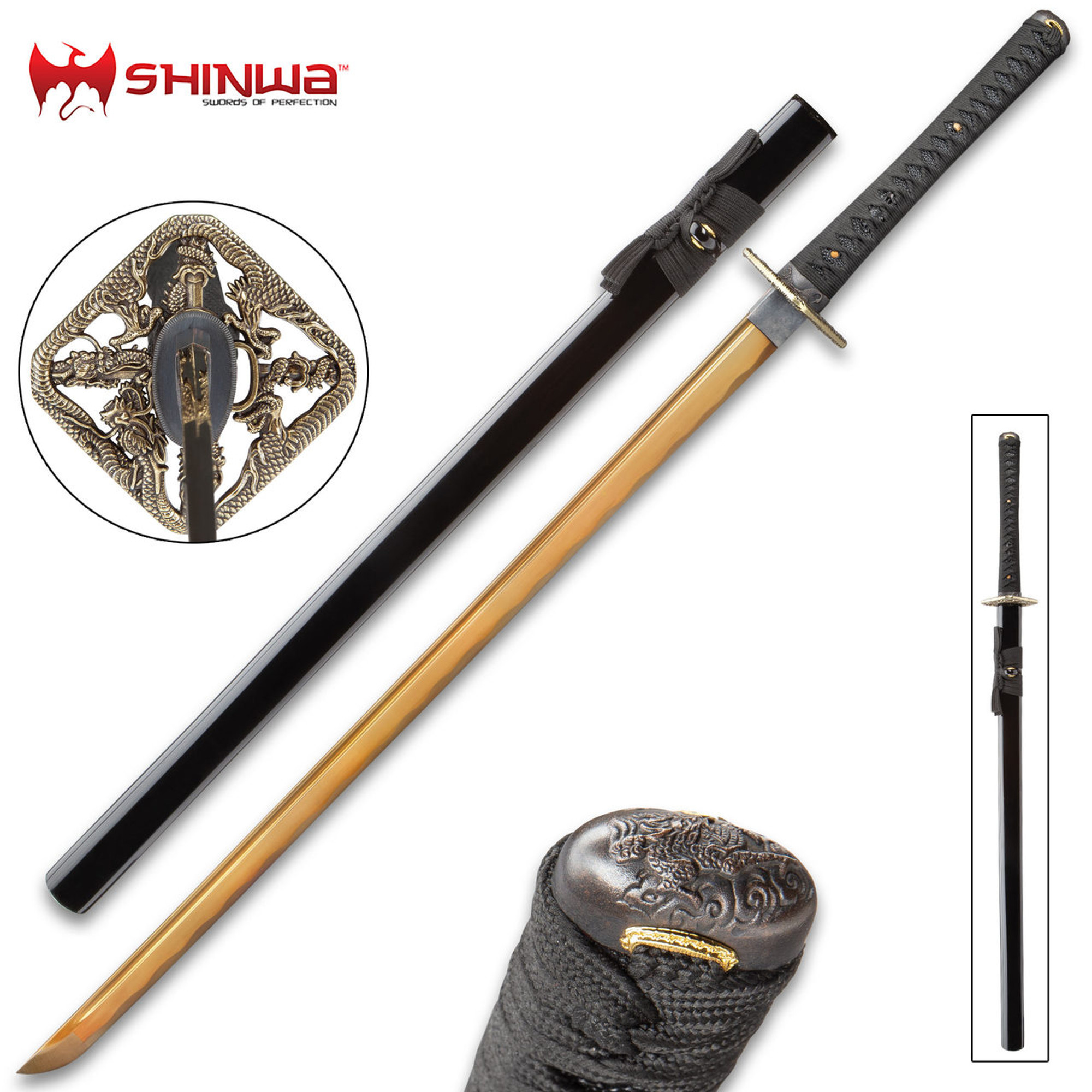 Shinwa Fighting Dragon Katana w/Sheath