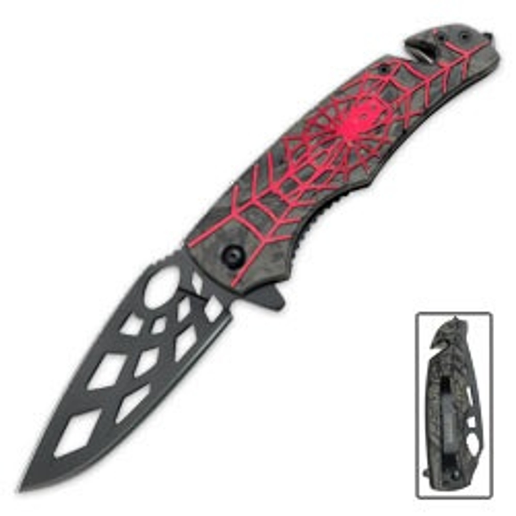 Tac-Force Speed Assist Rescue Folder Spider Red