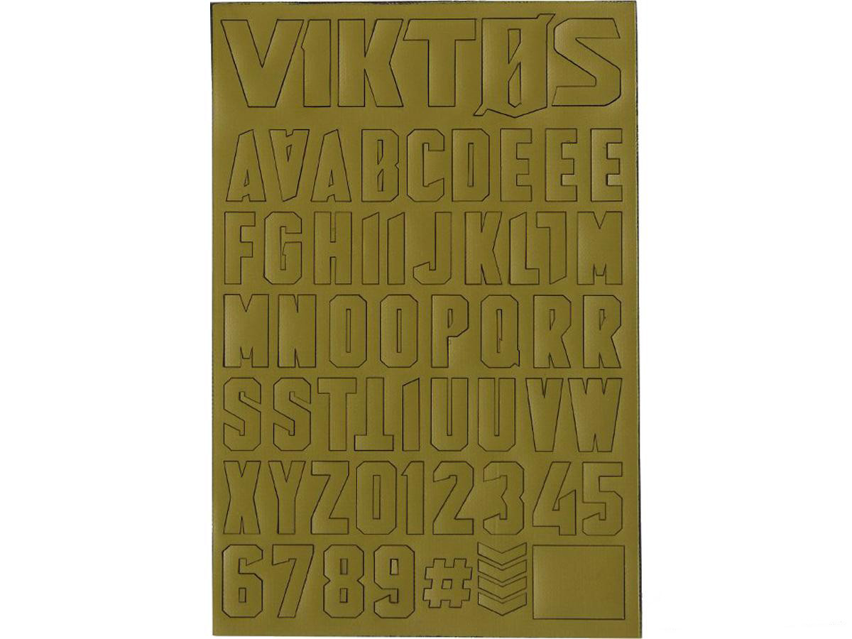 Viktos "Moralphabet" Letter Patches (Color: Spartan)