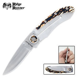 Ridge Runner Slim Bone Folding Knife