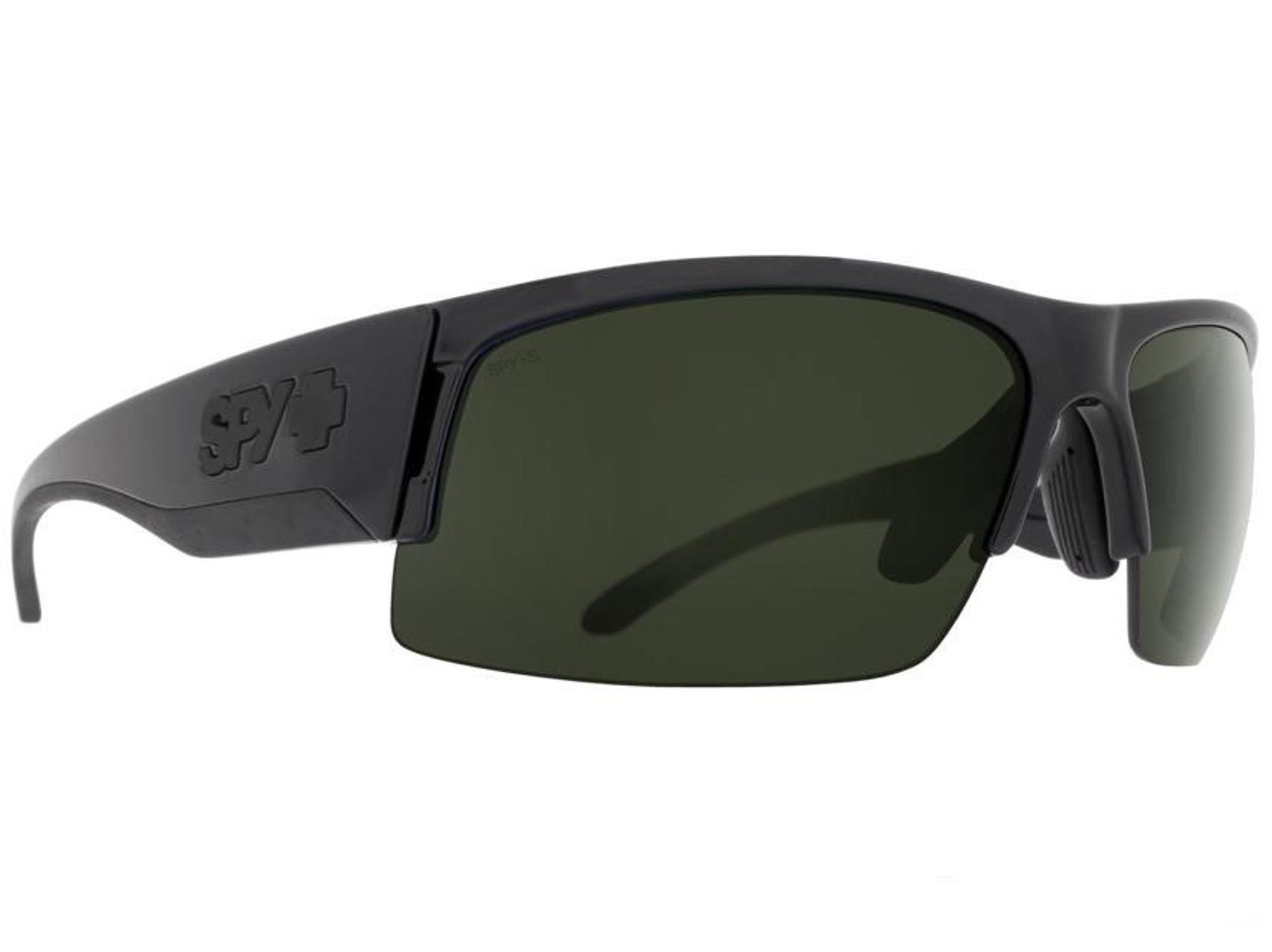 Spy Optic Flyer Sunglasses Array (Model: Matte Black Frame / ANSI RX / Happy Gray Green, Happy Yellow, Clear Lens, Carrying Case)