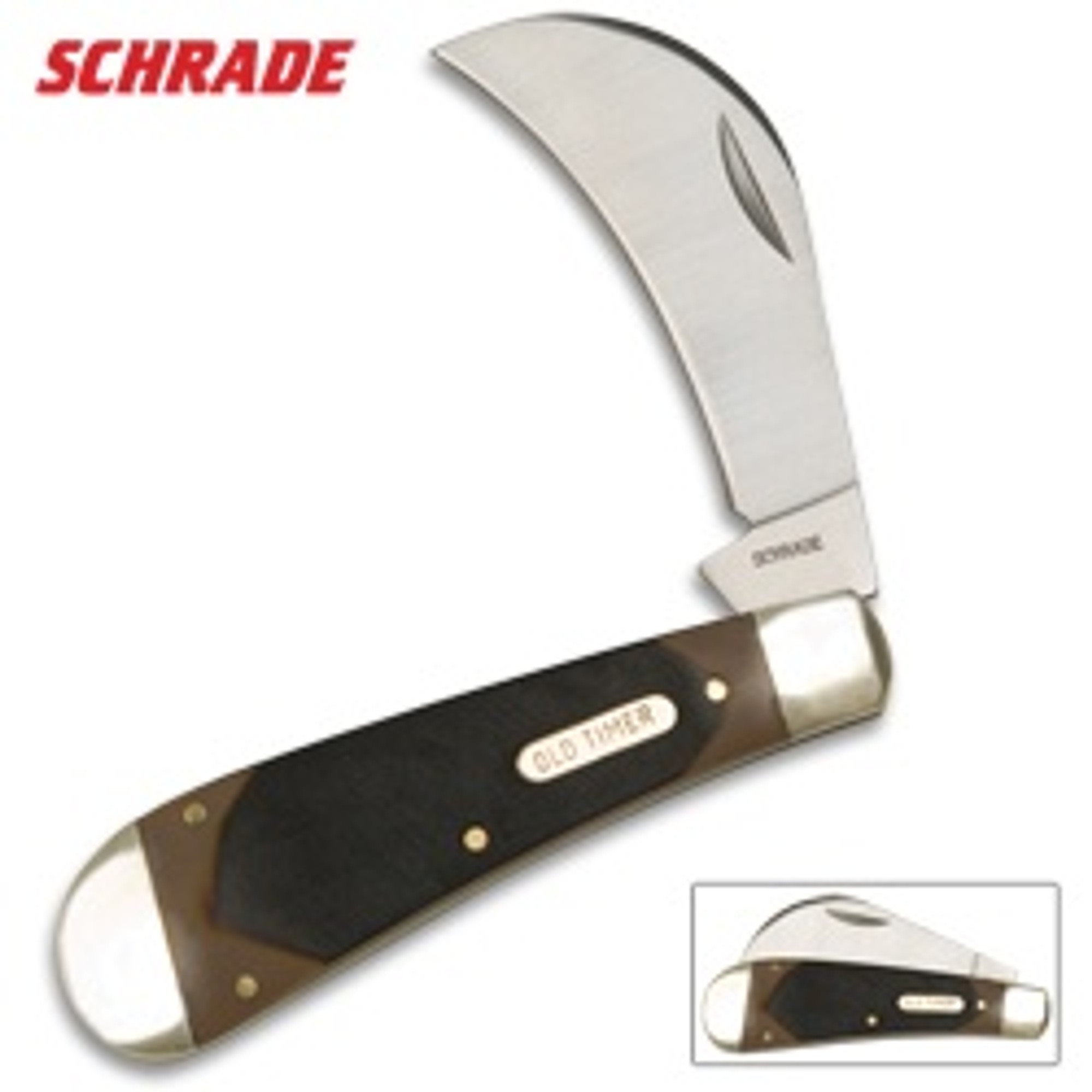 Schrade Old Timer Hawkbill Pruner Folding Knife
