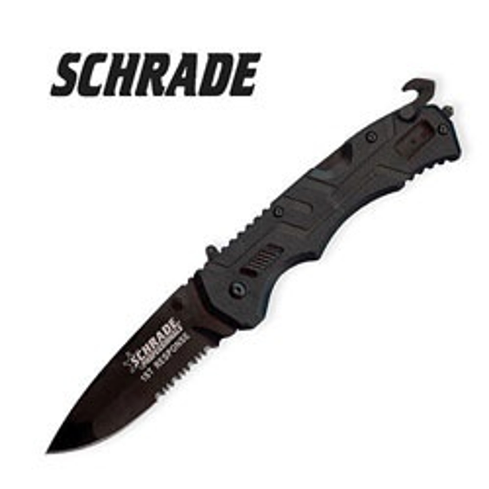 Schrade Serrated First Response Rescue Folding Knife