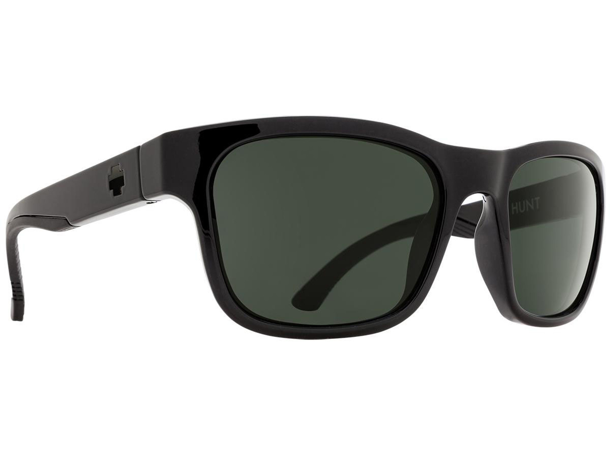 Spy Optic Hunt Sunglasses (Color: Black Frame / HD Plus Gray Green Lens)