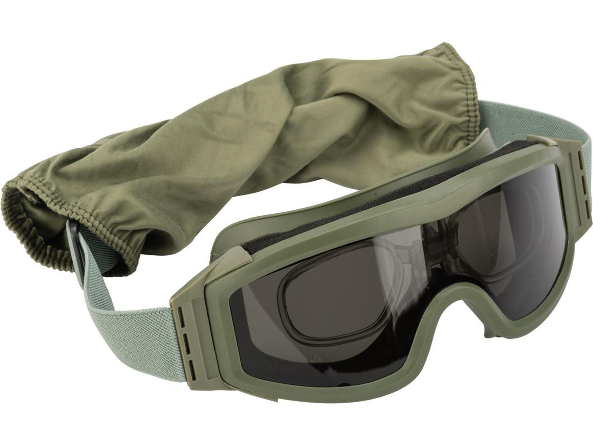 Valken V-TAC Tango Thermal Lens Goggles with Prescription Lens Insert(Color: Olive)